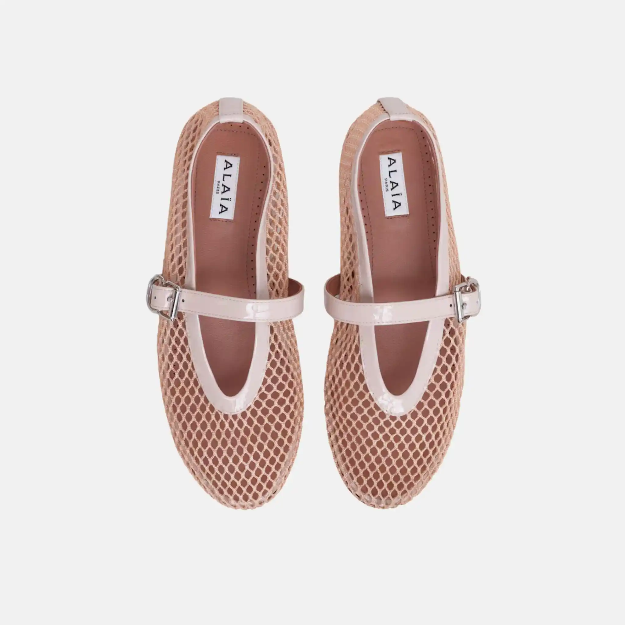 Ballet Flats In Fishnet - Image 11