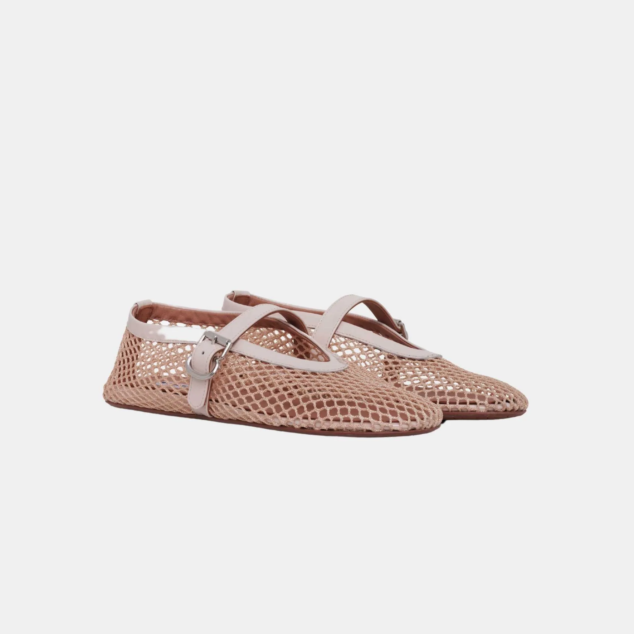 Ballet Flats In Fishnet - Image 12