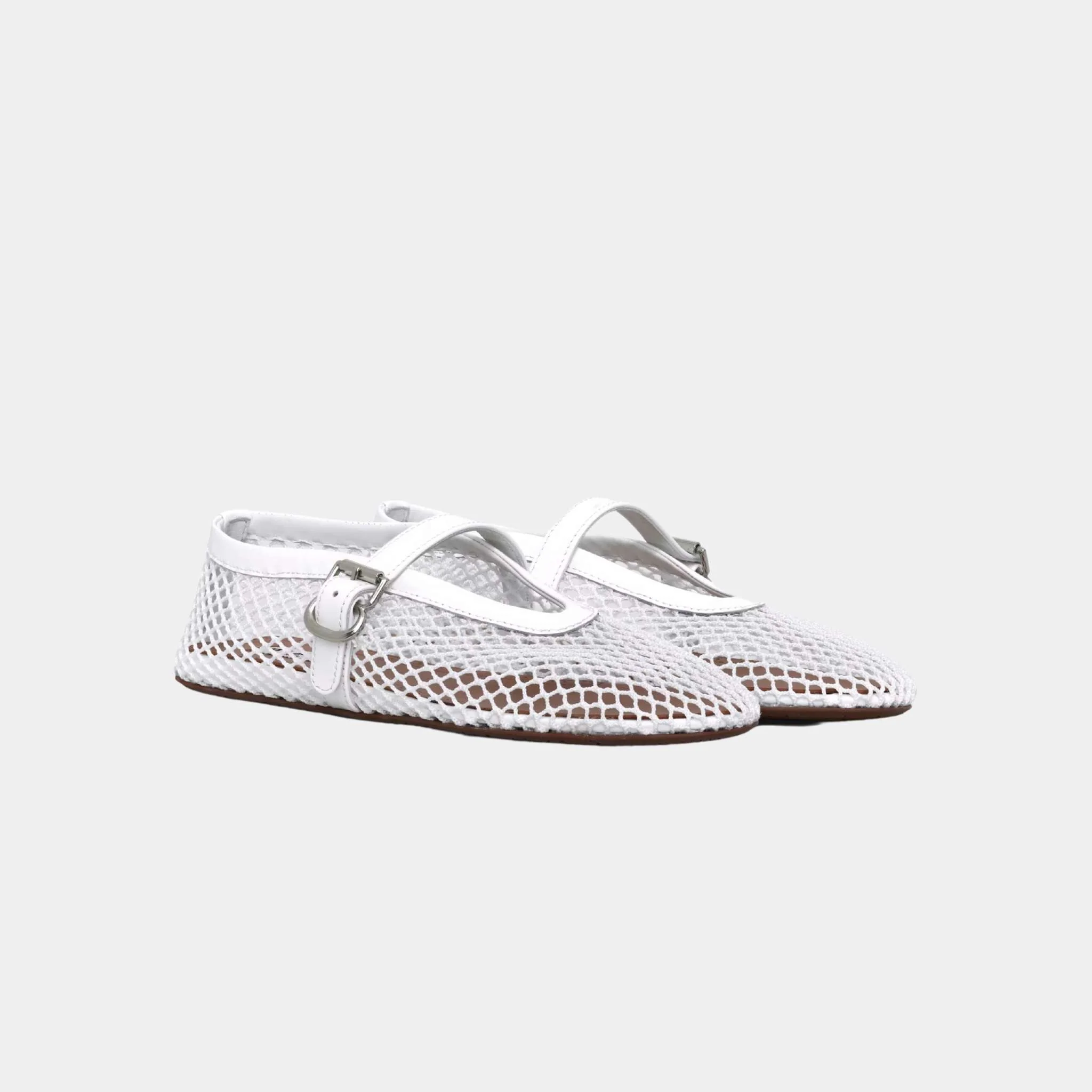 Ballet Flats In Fishnet - Image 3