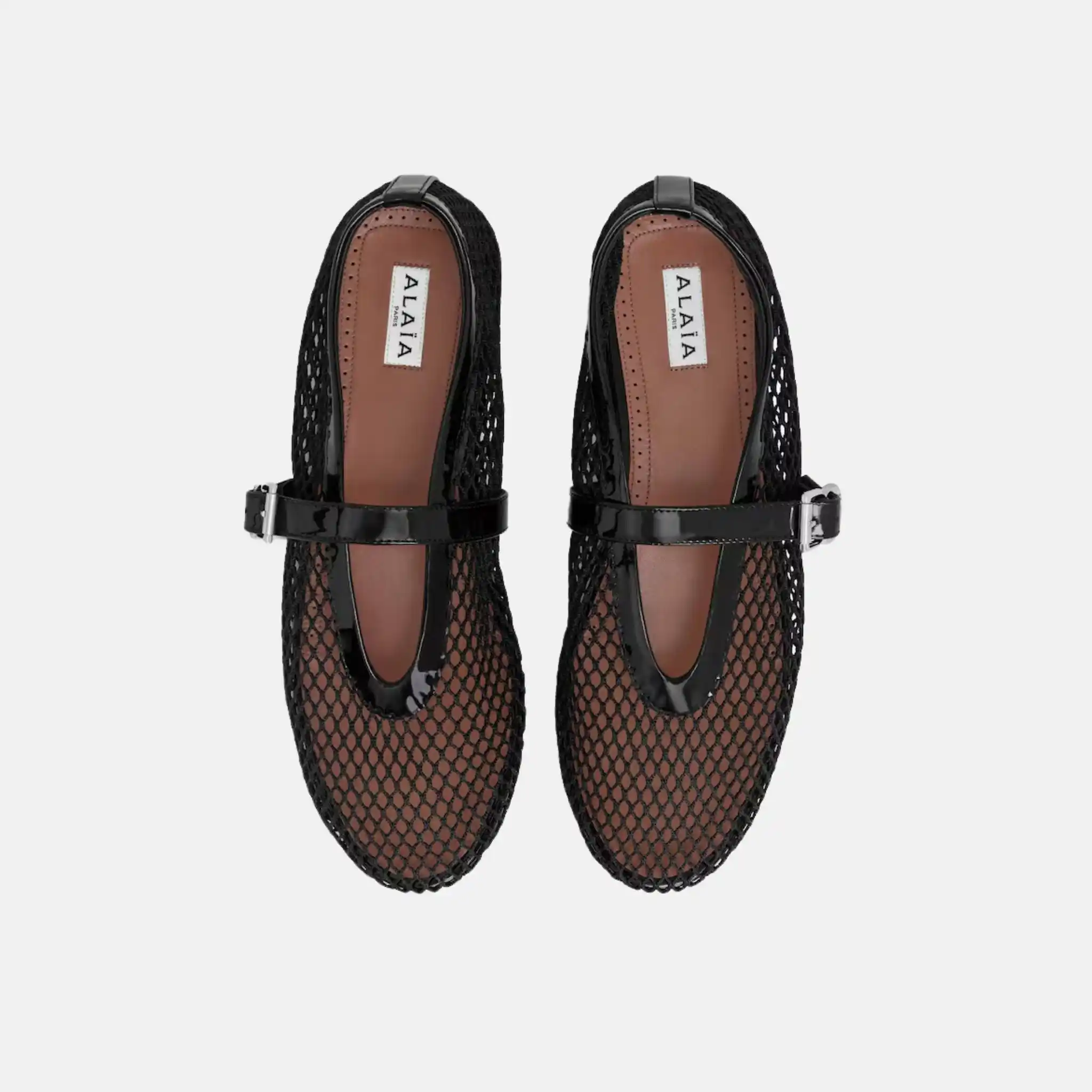 Ballet Flats In Fishnet - Image 8