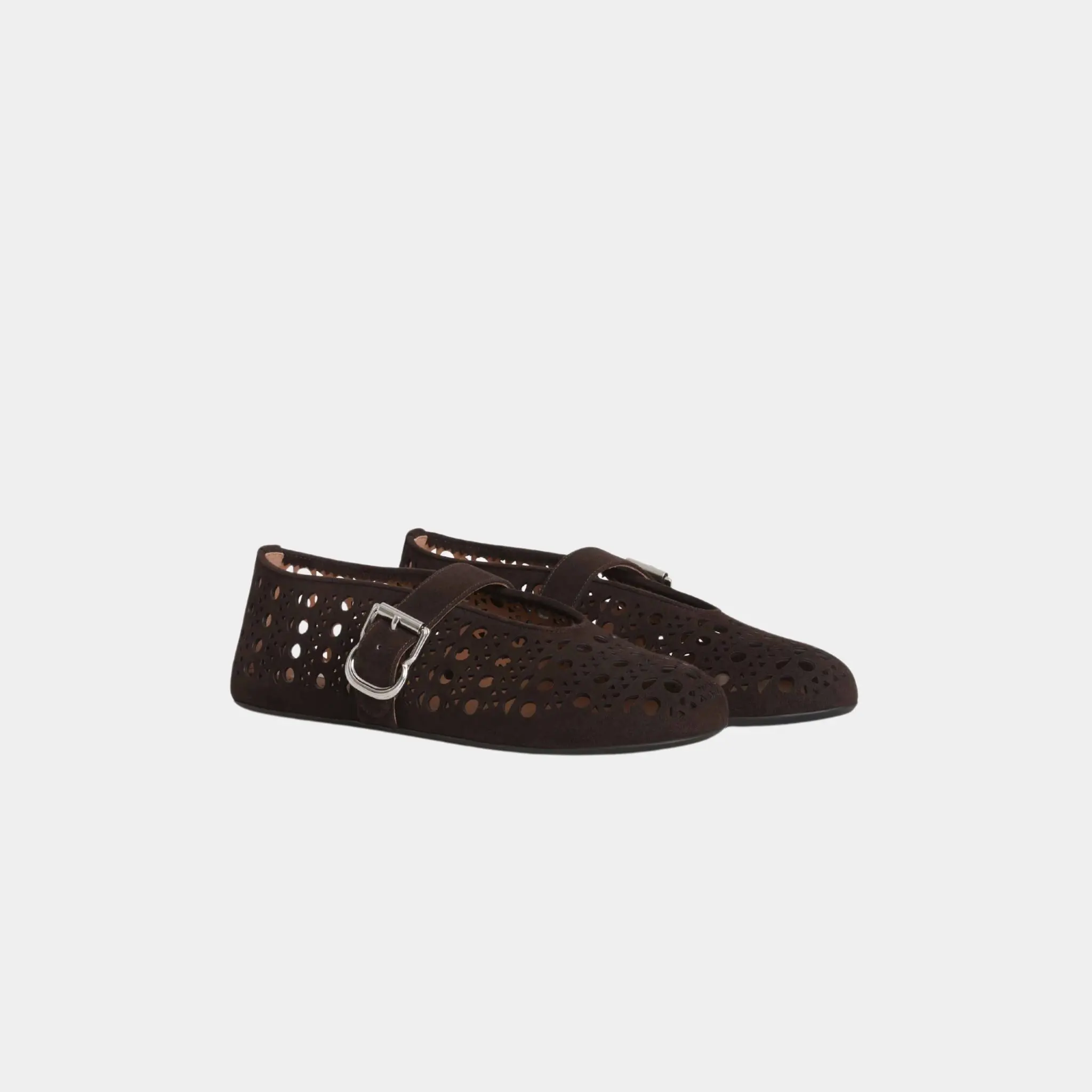Ballet Flats Vienne in Suede - Image 2
