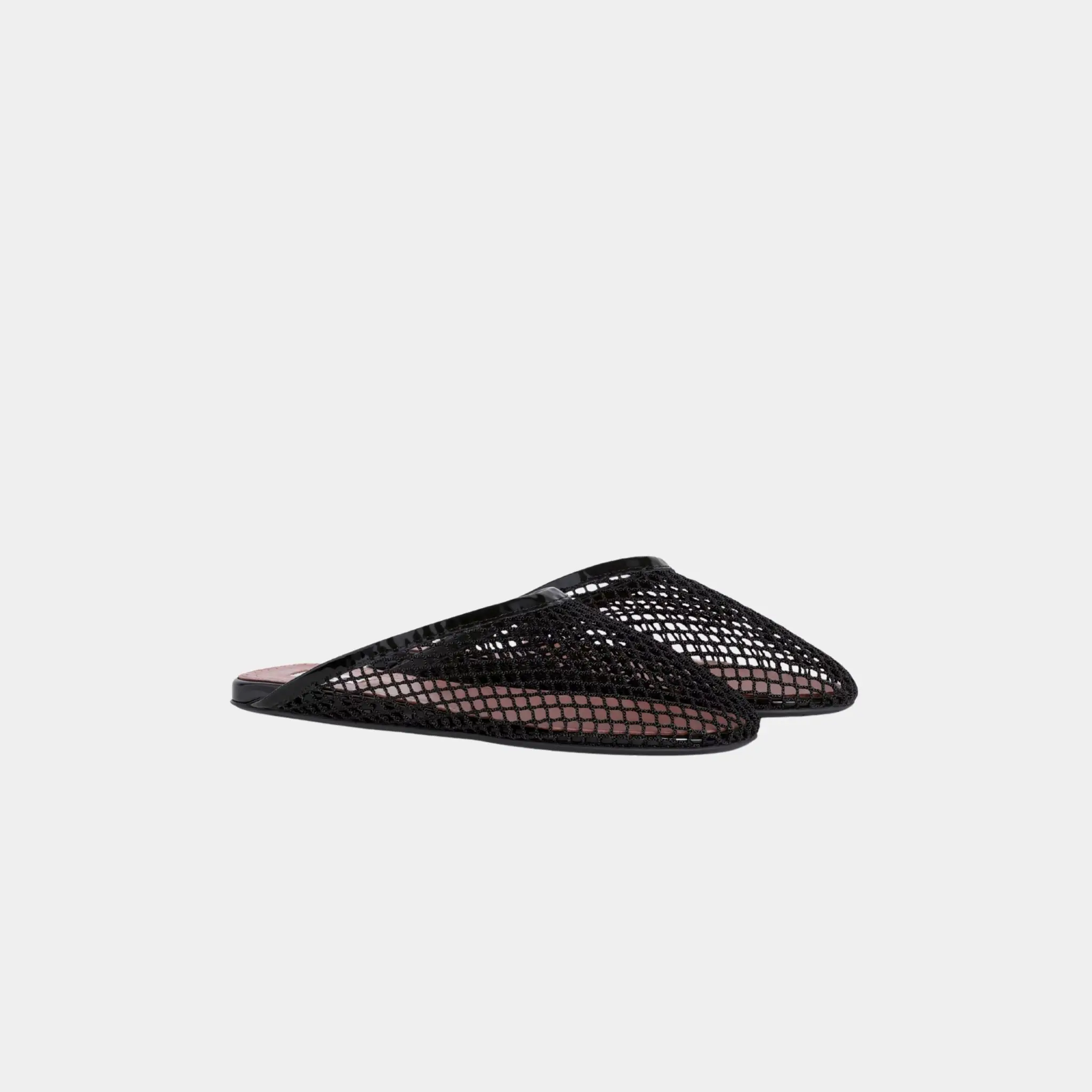 Flat Mules in Fishnet - Image 2