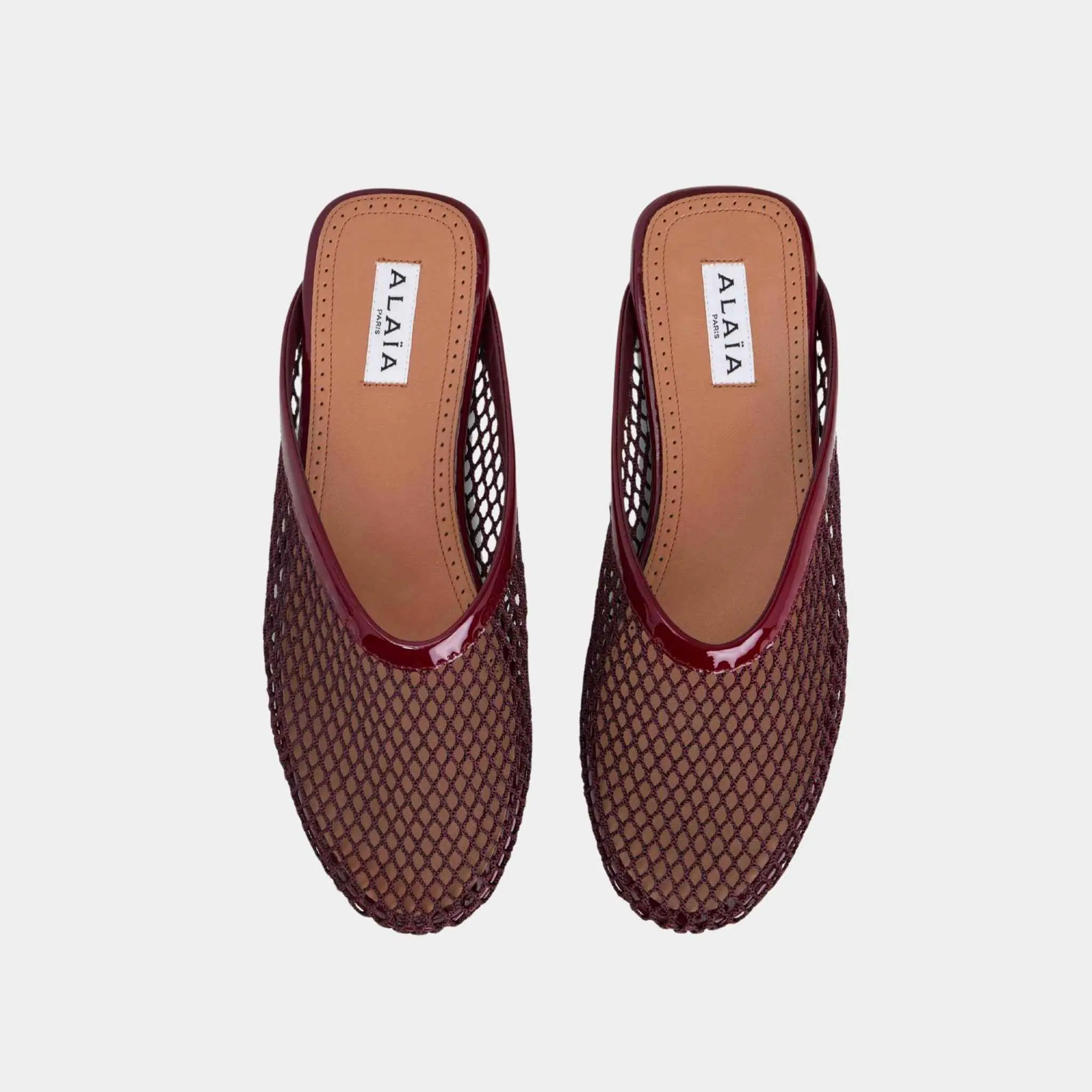 Flat Mules in Fishnet - Image 6