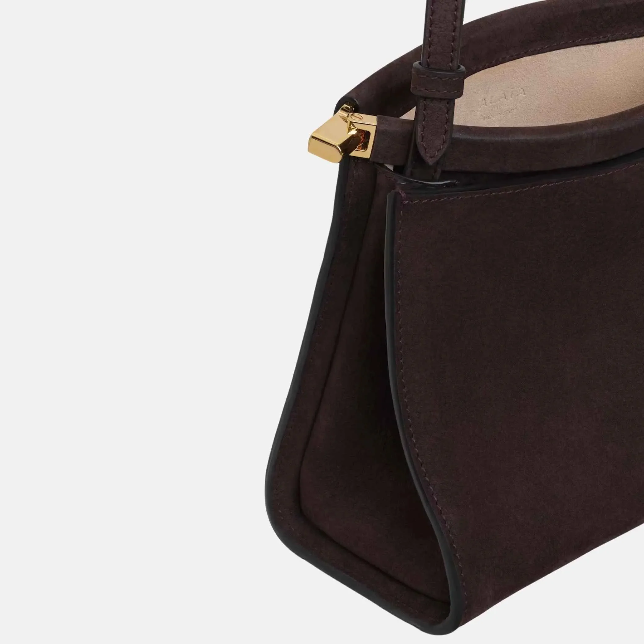 Le Click Small Square Bag in Nubuck - Image 2