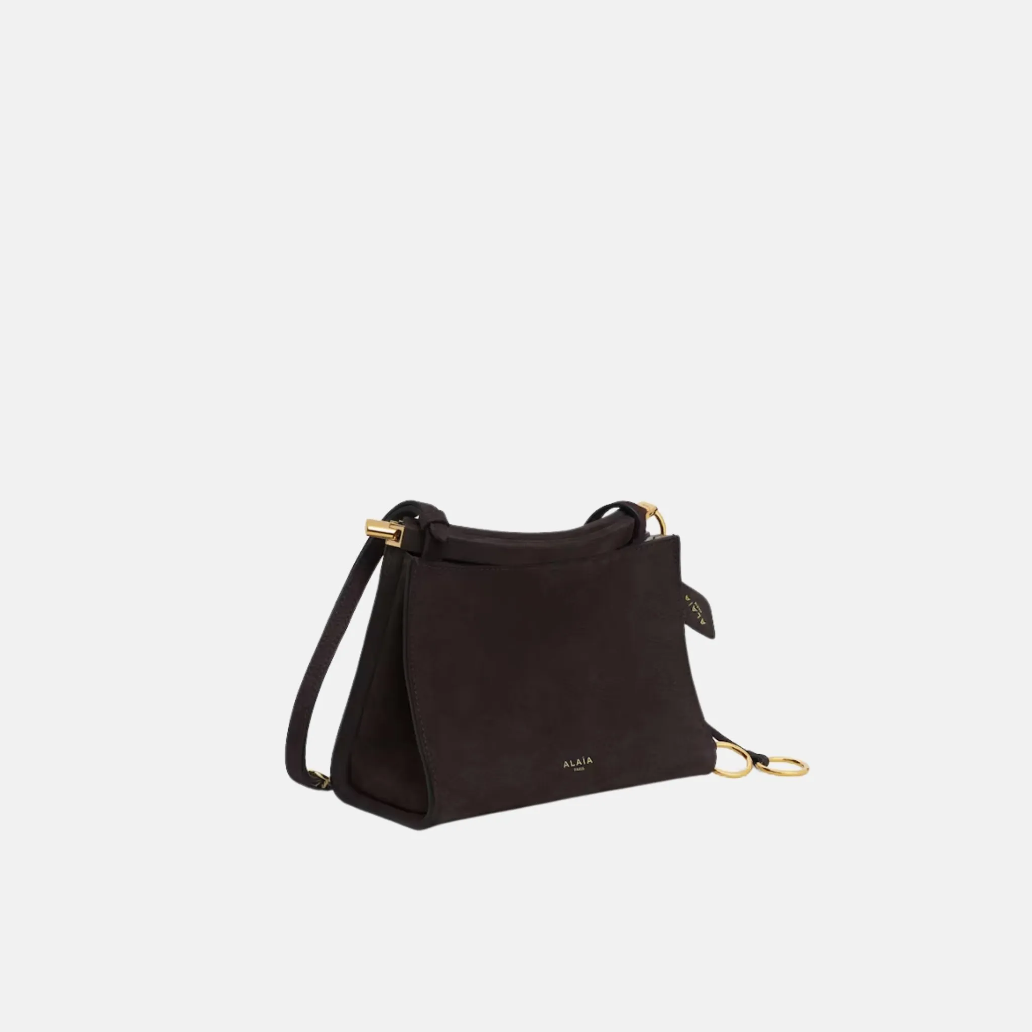 Le Click Small Square Bag in Nubuck - Image 3