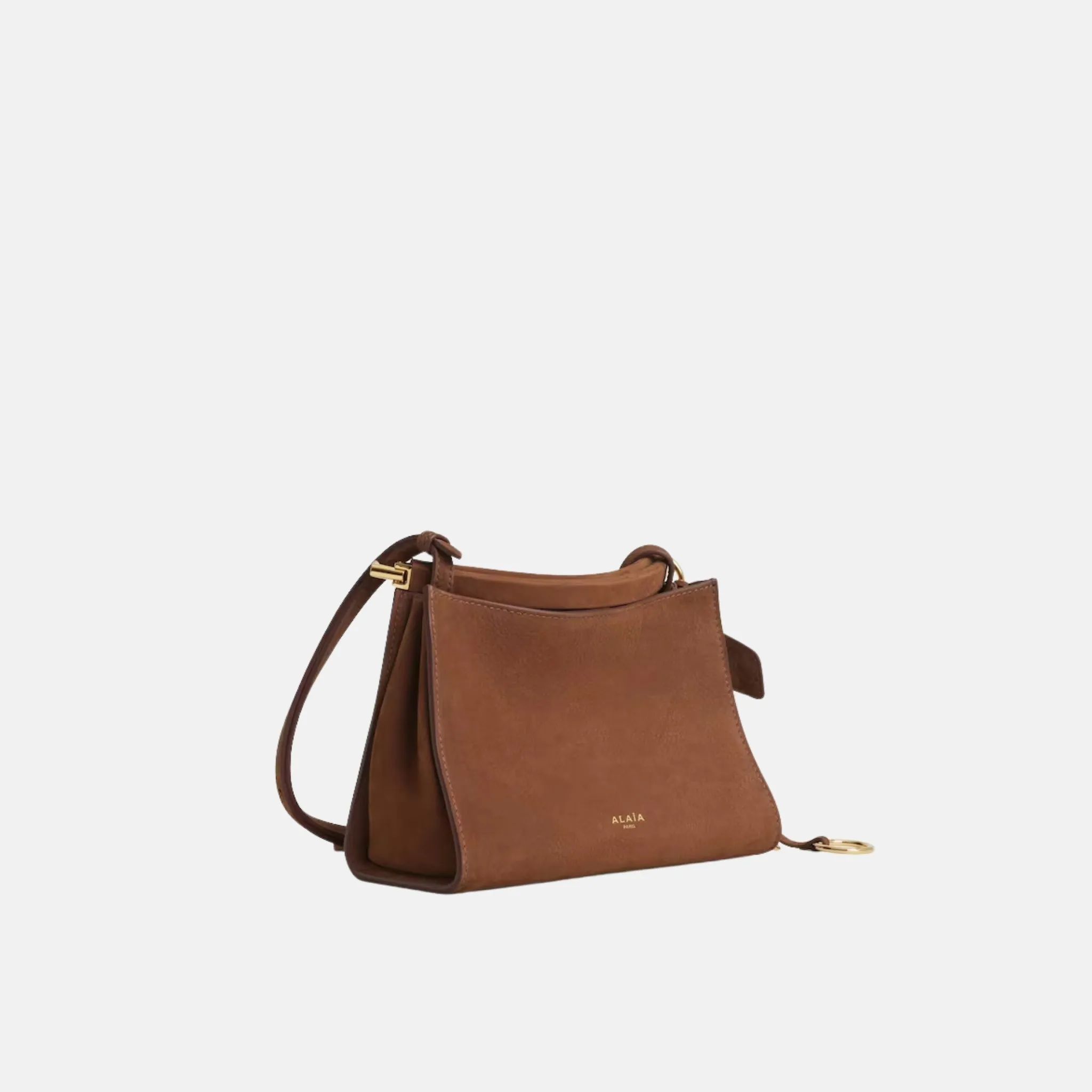 Le Click Small Square Bag in Nubuck - Image 6