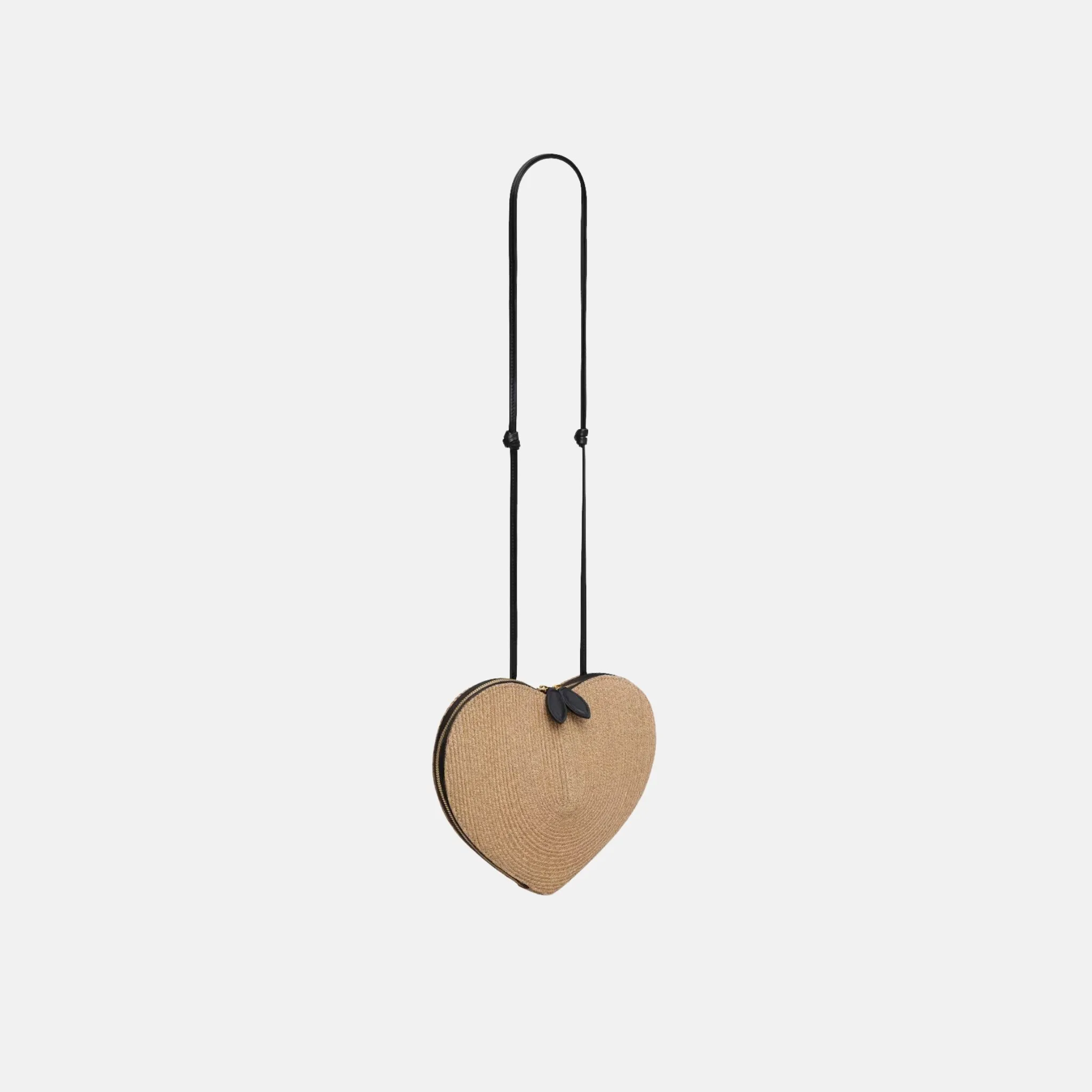 Le Coeur Heart Bag in Raffia - Image 2