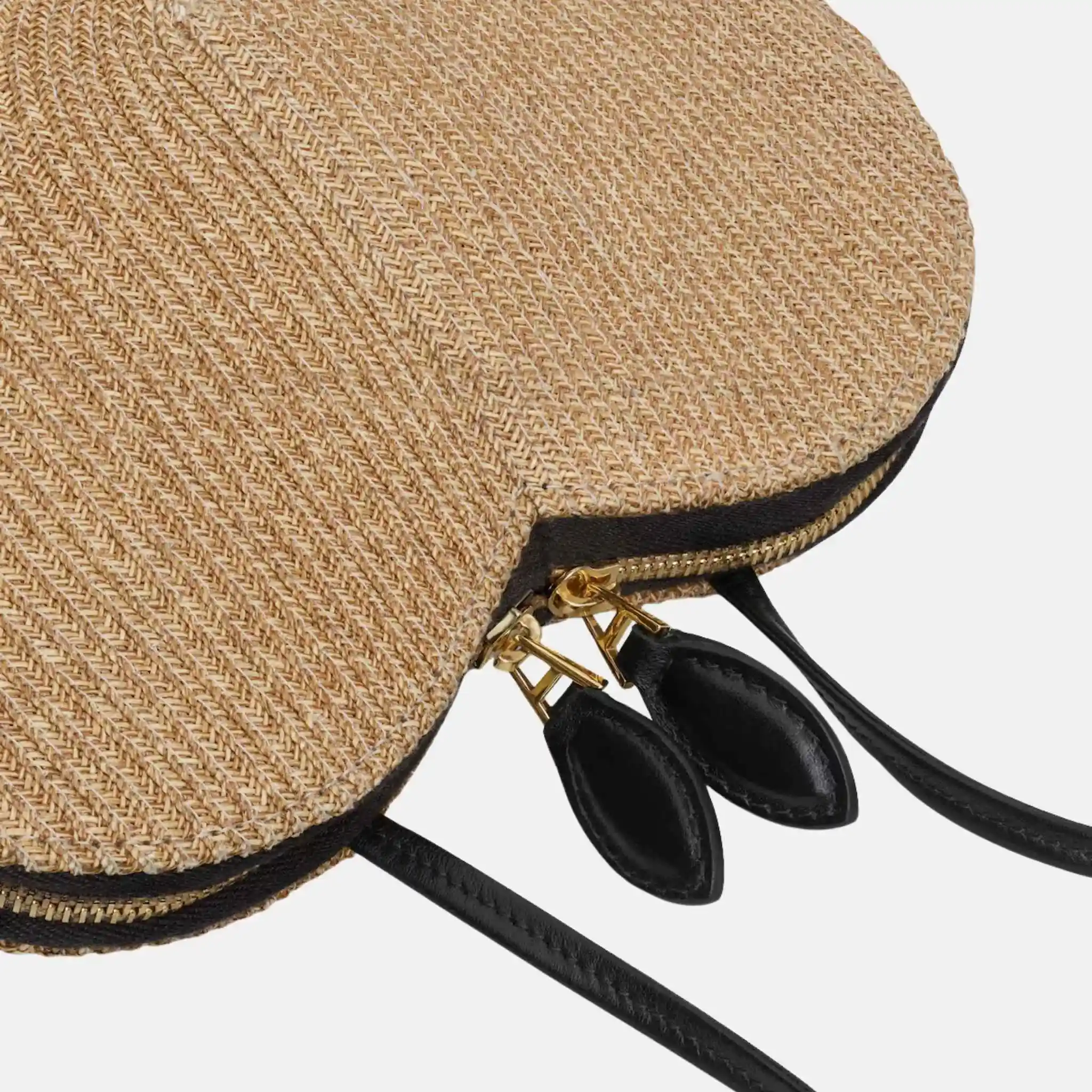 Le Coeur Heart Bag in Raffia - Image 3