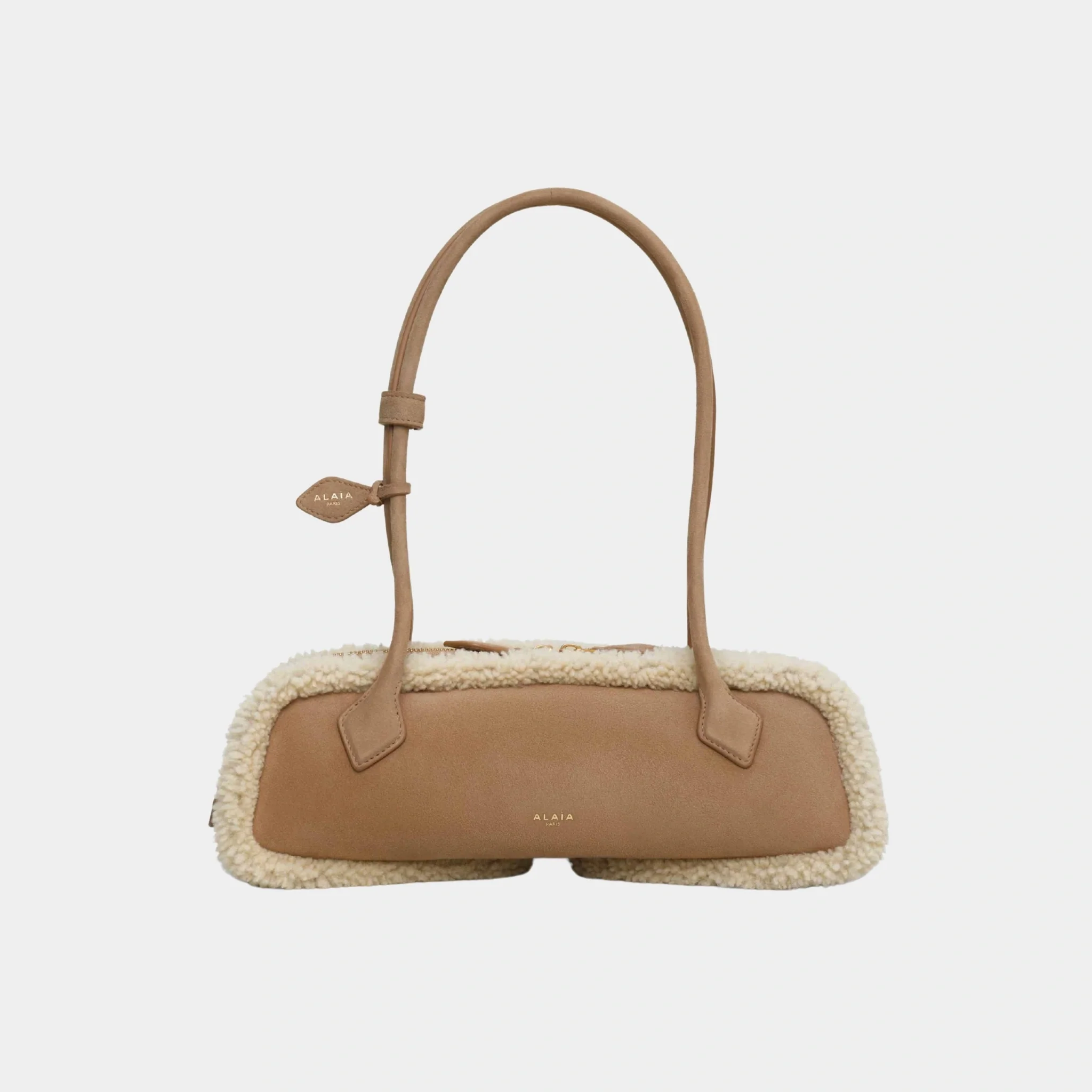 Le Dachshund Medium Shearling Bag