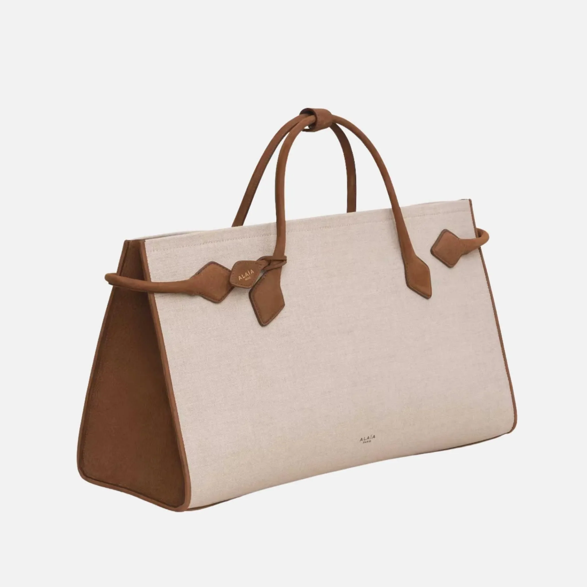 Le Teckel Cotton and Nubuck Canvas Tote Bag - Image 3