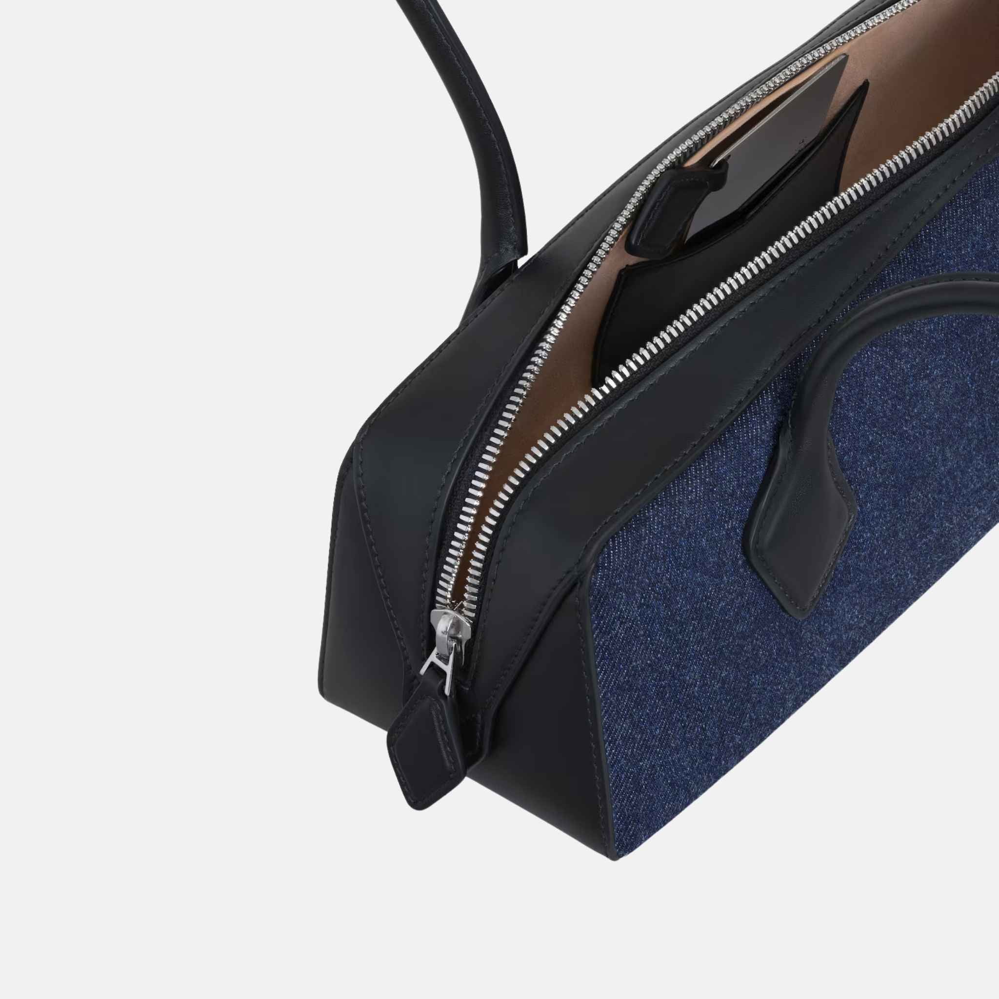 Le Teckel Medium Bag In Denim And Leather - Image 2