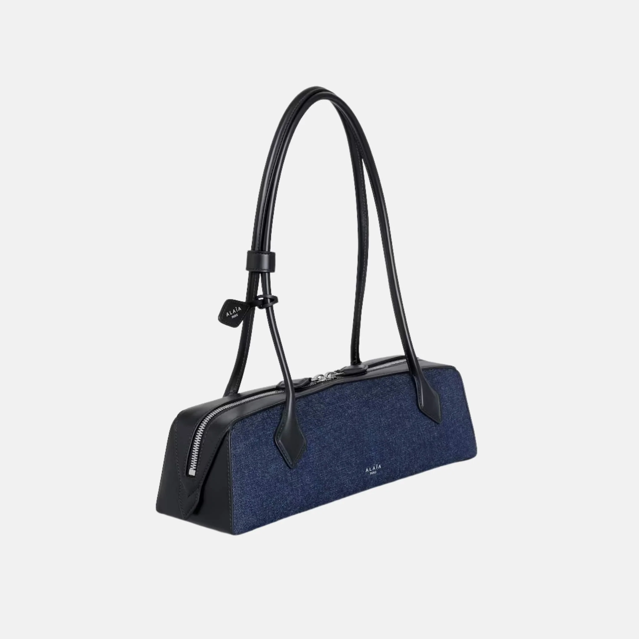 Le Teckel Medium Bag In Denim And Leather - Image 3