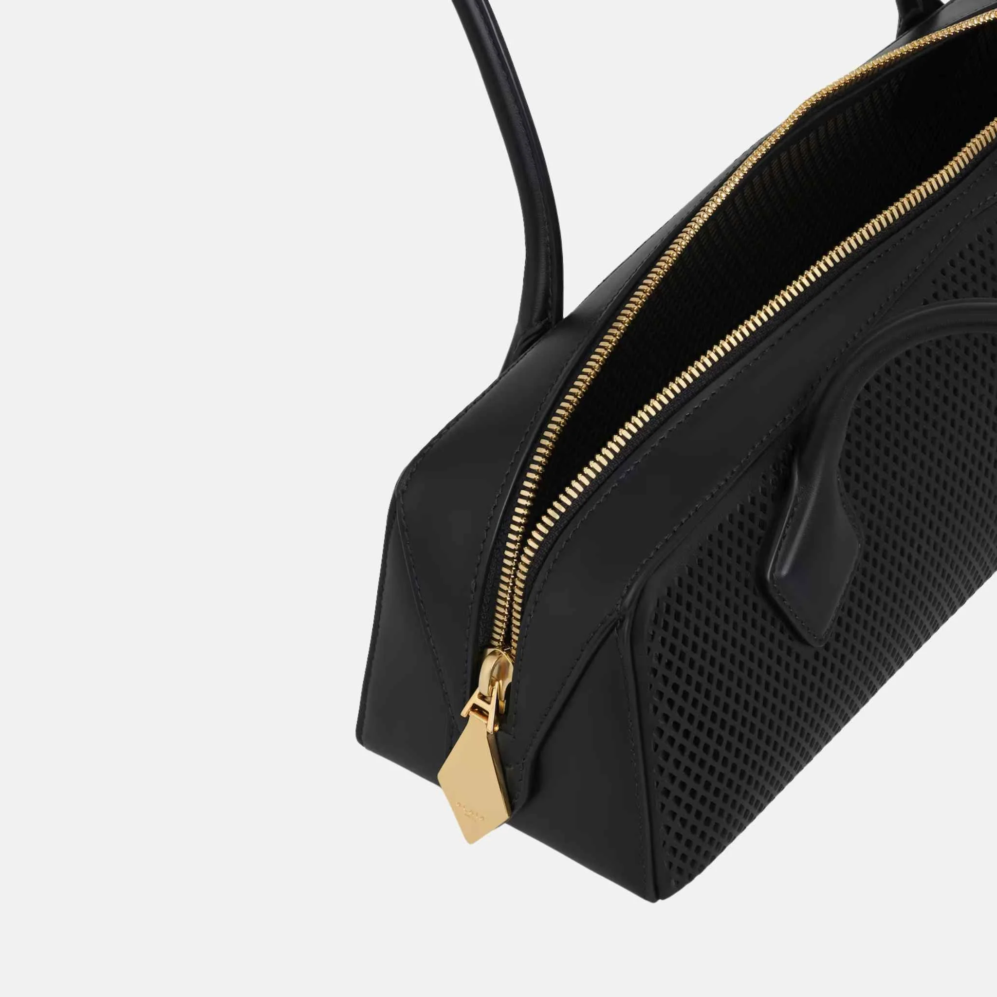 Le Teckel Medium Bag In Perforated Leather - Image 2
