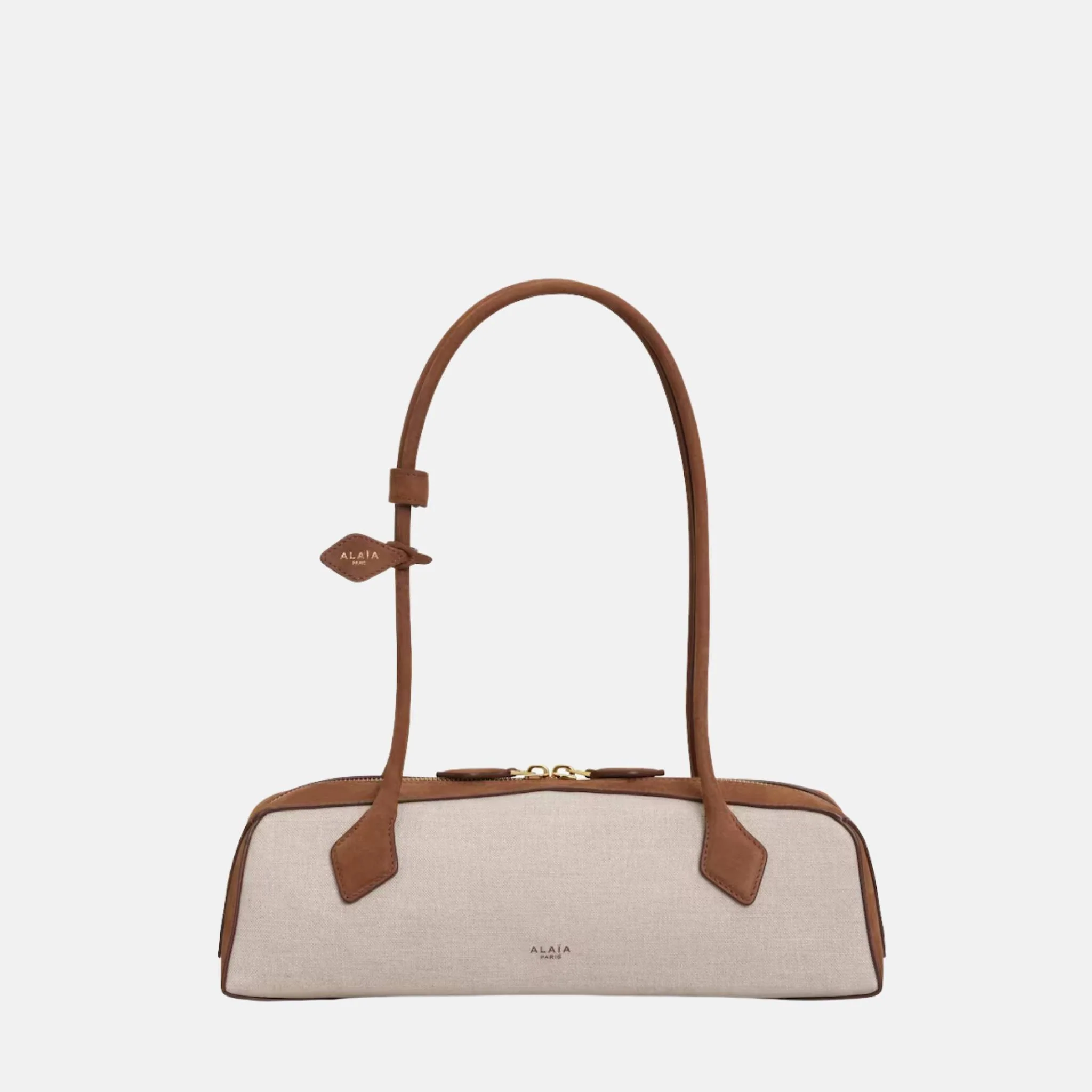 Le Teckel Medium Canvas and Nubuck Bag - Image 4