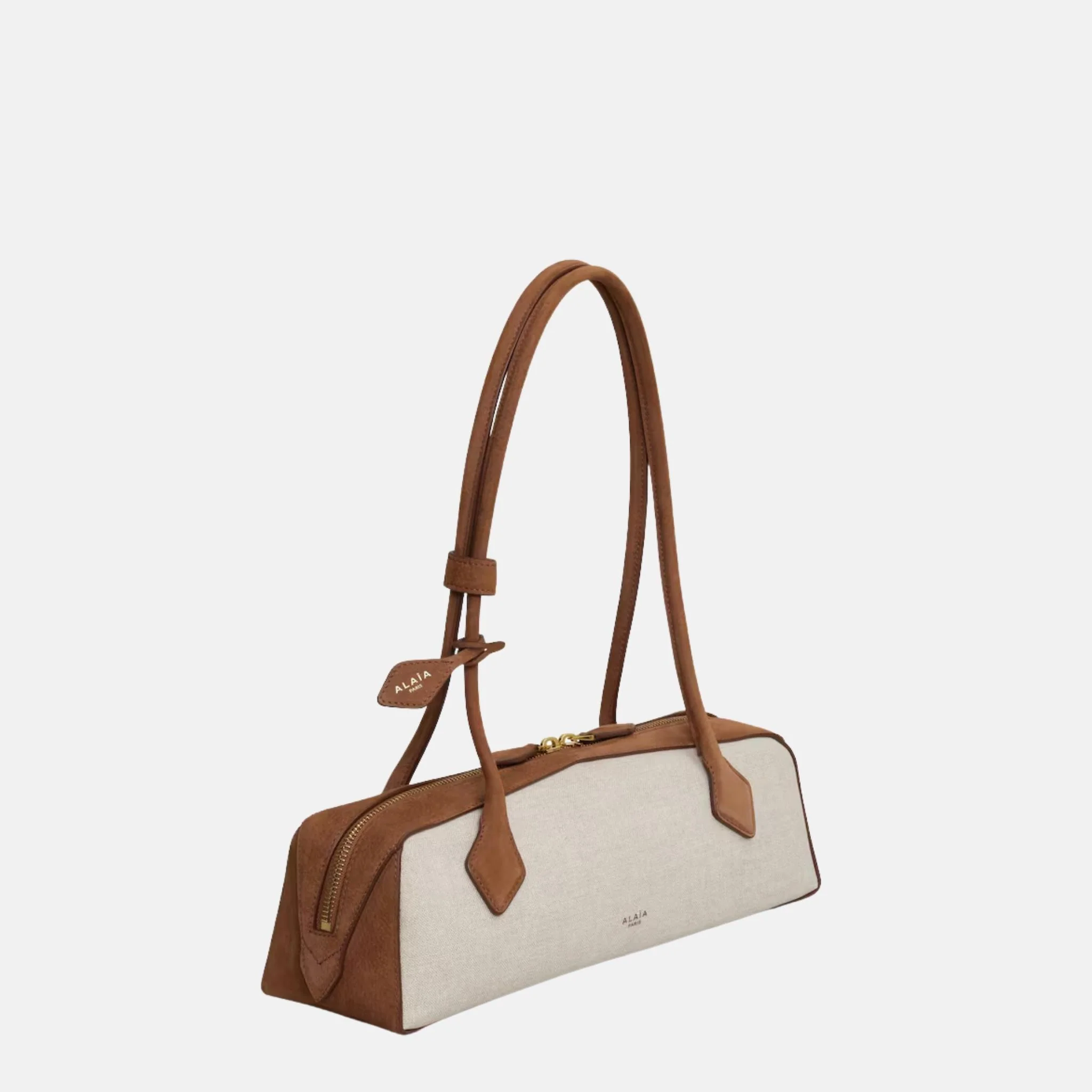 Le Teckel Medium Canvas and Nubuck Bag - Image 5