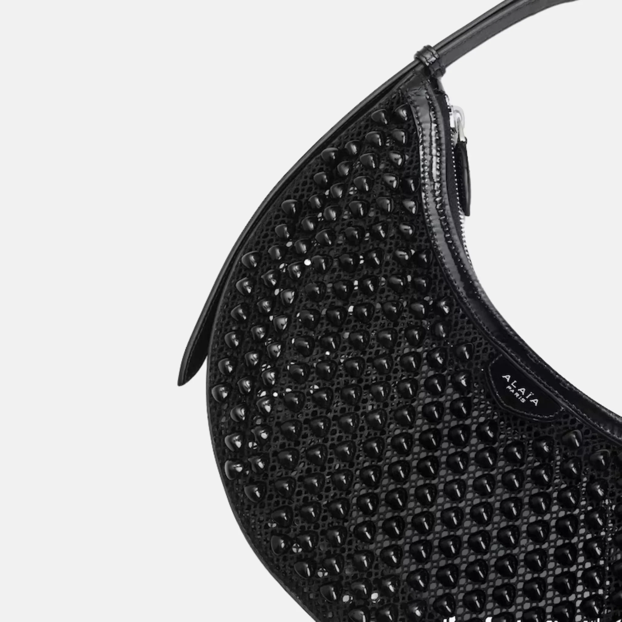 One Piece Demi Lune Bag In Fishnet Pyramids - Image 2