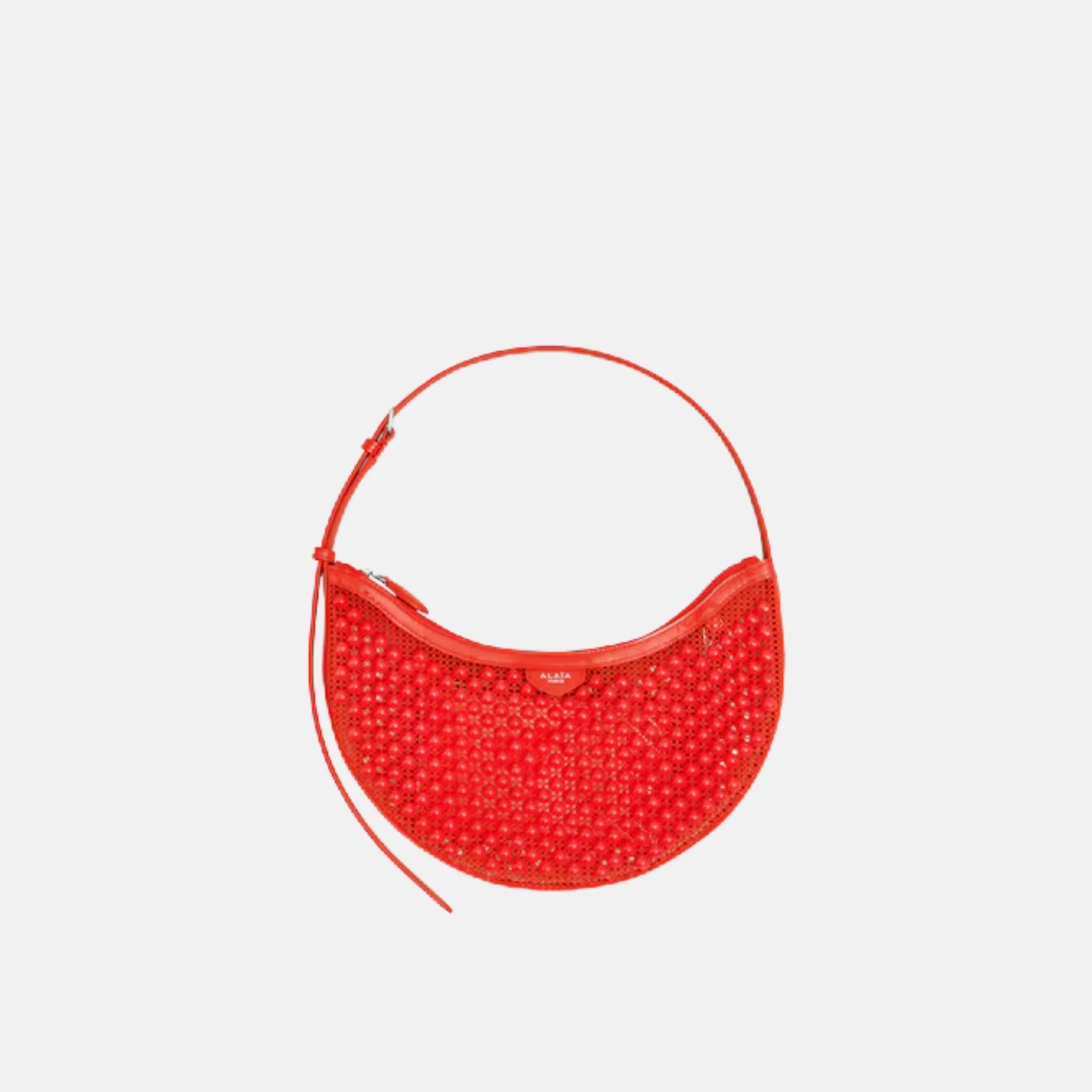 One Piece Demi Lune Bag In Fishnet Pyramids - Image 4