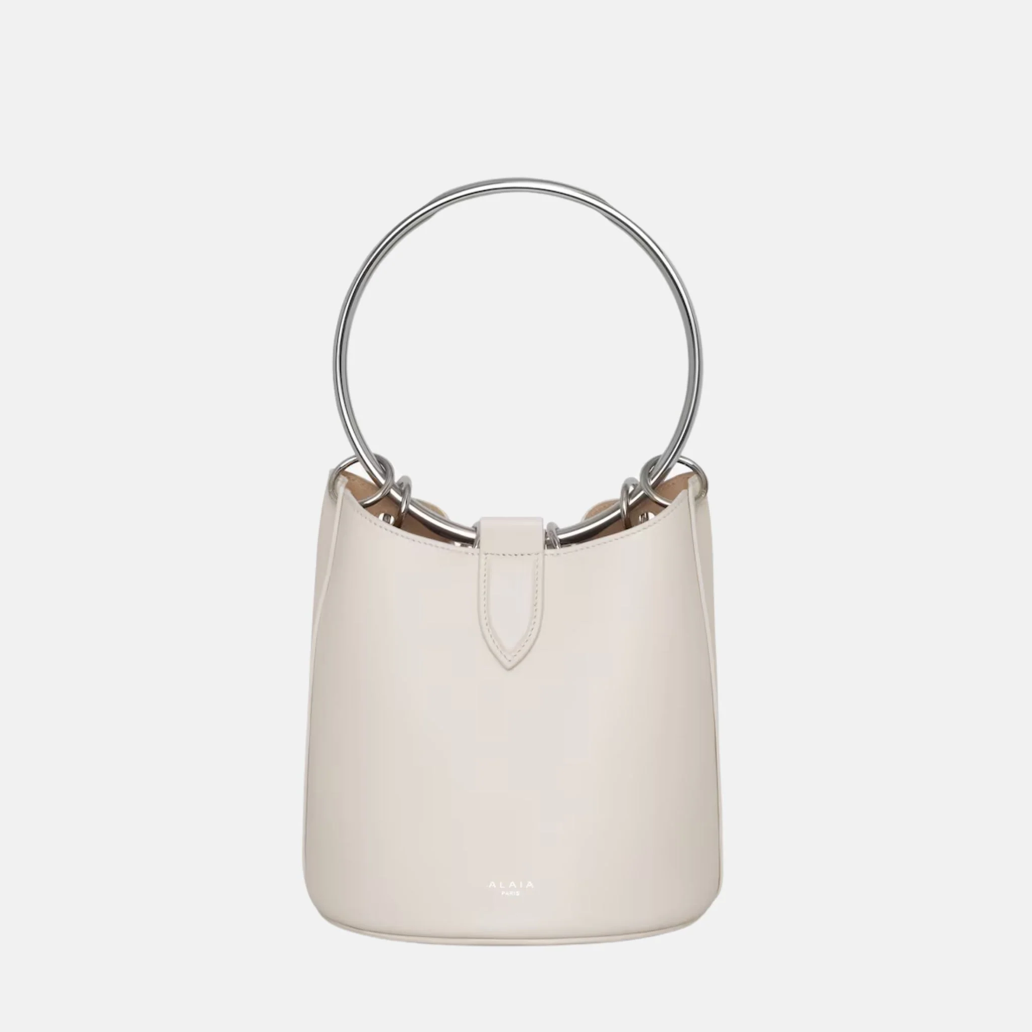 Ring Medium Bucket Bag In Calfskin - Image 4
