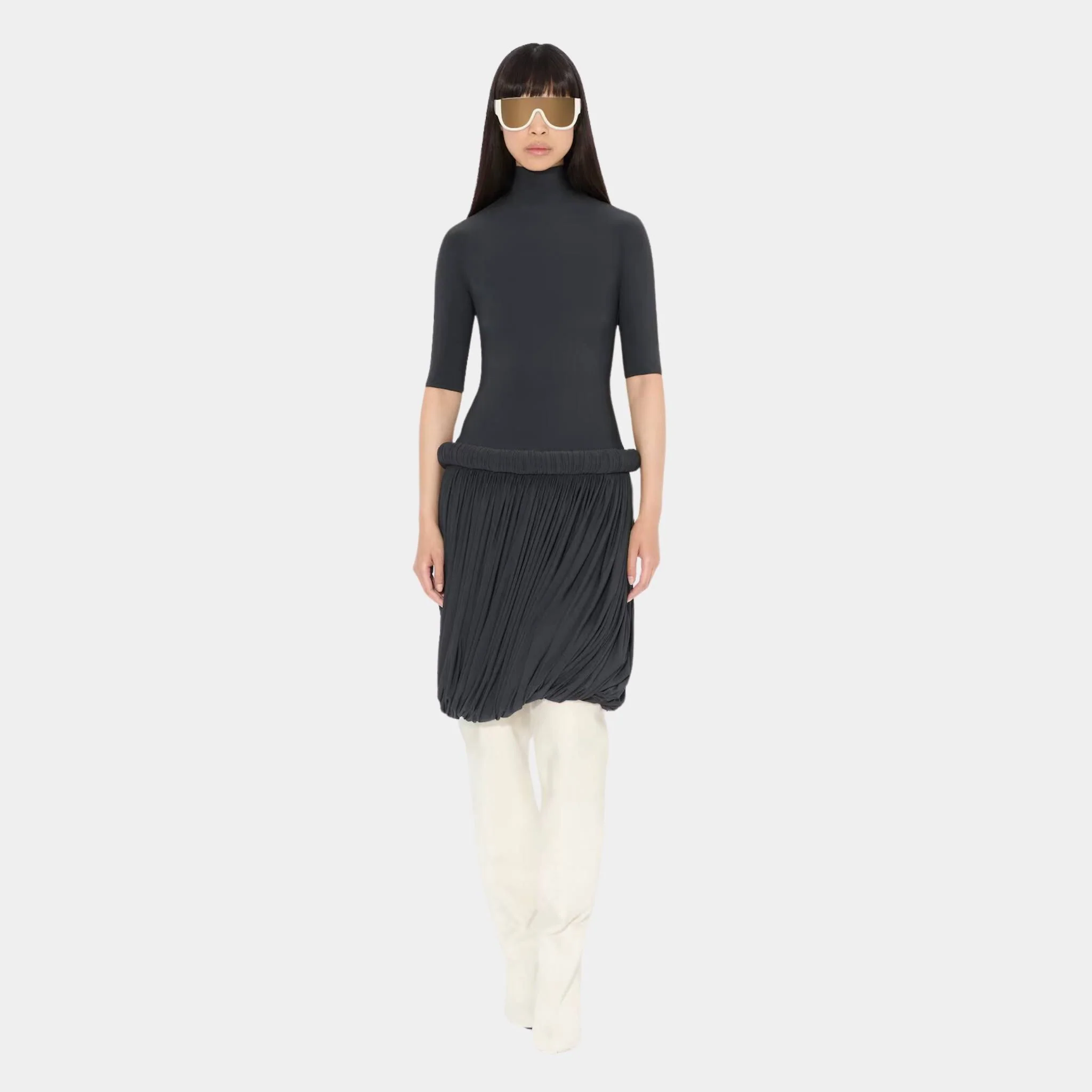 Short Dress In Supple Jersey - Image 2