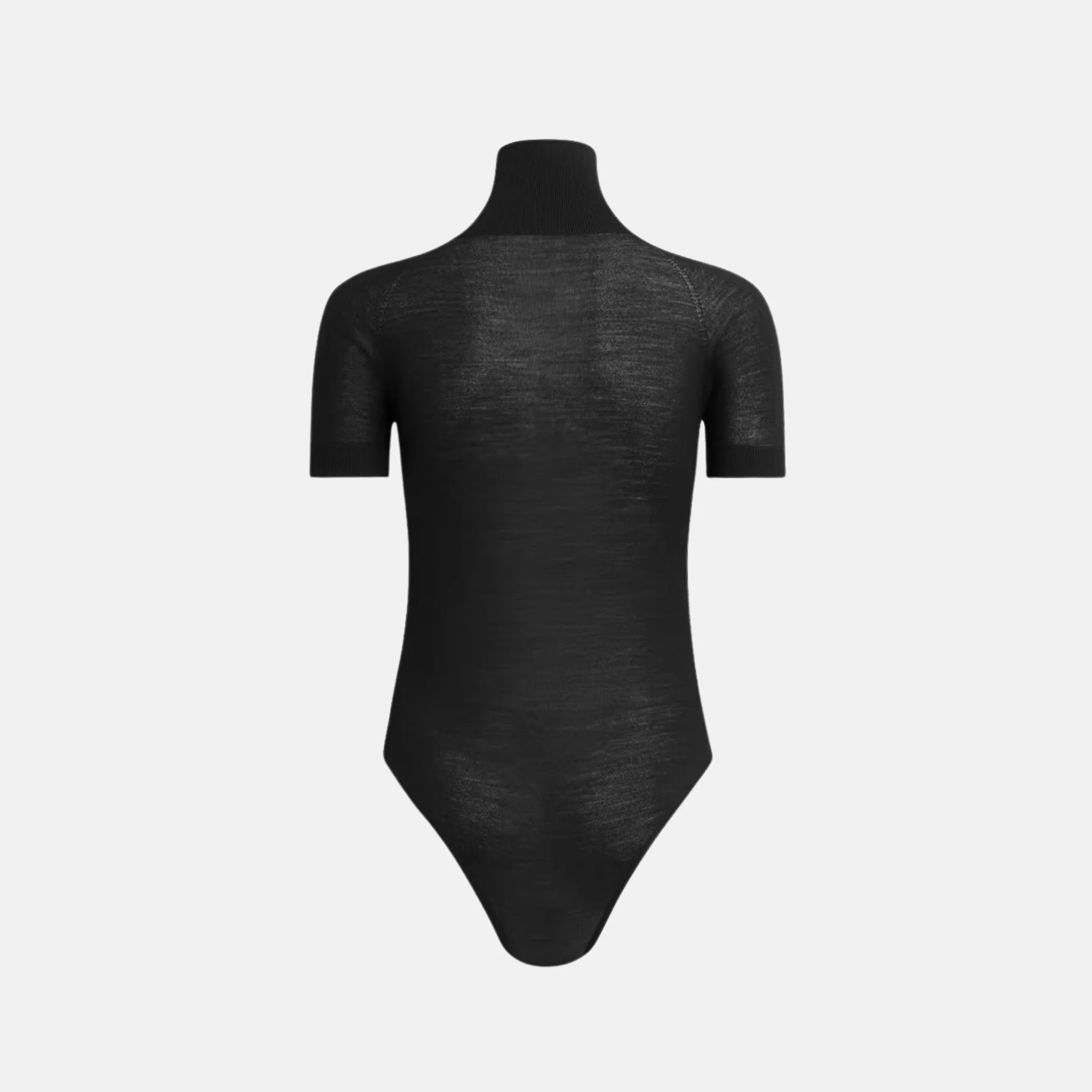 Short Sleeve Body In Sheer Wool Knit - Image 2