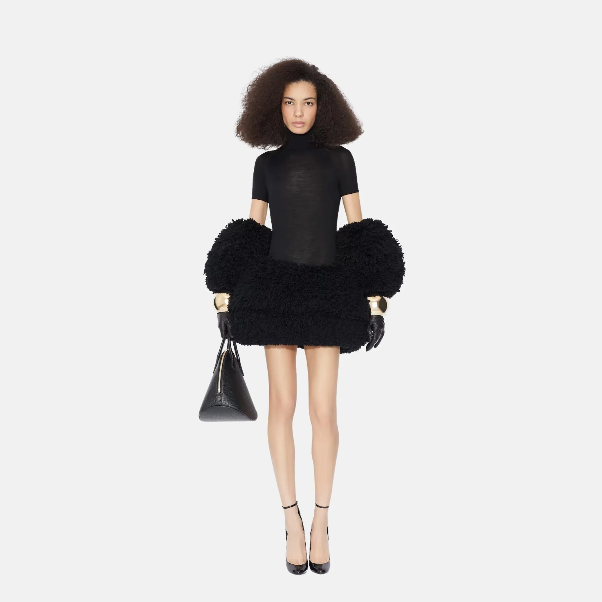 Short Sleeve Body In Sheer Wool Knit - Image 3