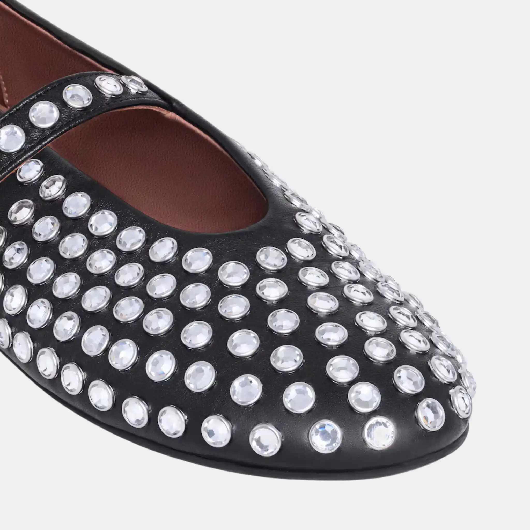 Strass Lambskin Ballet Flats - Image 6