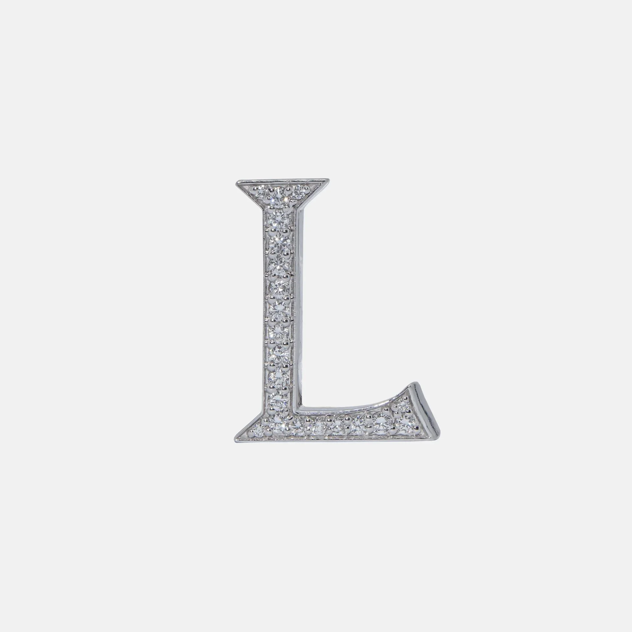 Alphabets Bag Bijoux with Natural Diamonds in White Gold - Image 13