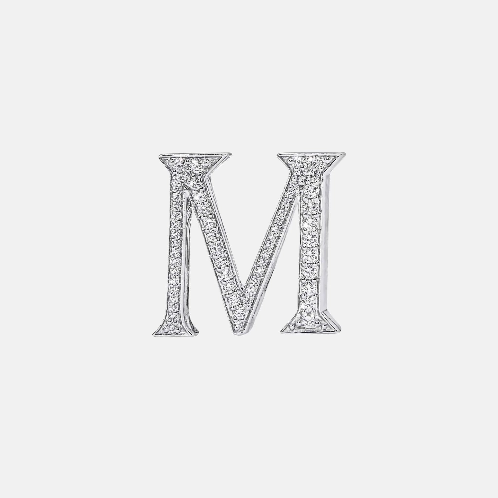 Alphabets Bag Bijoux with Natural Diamonds in White Gold - Image 14