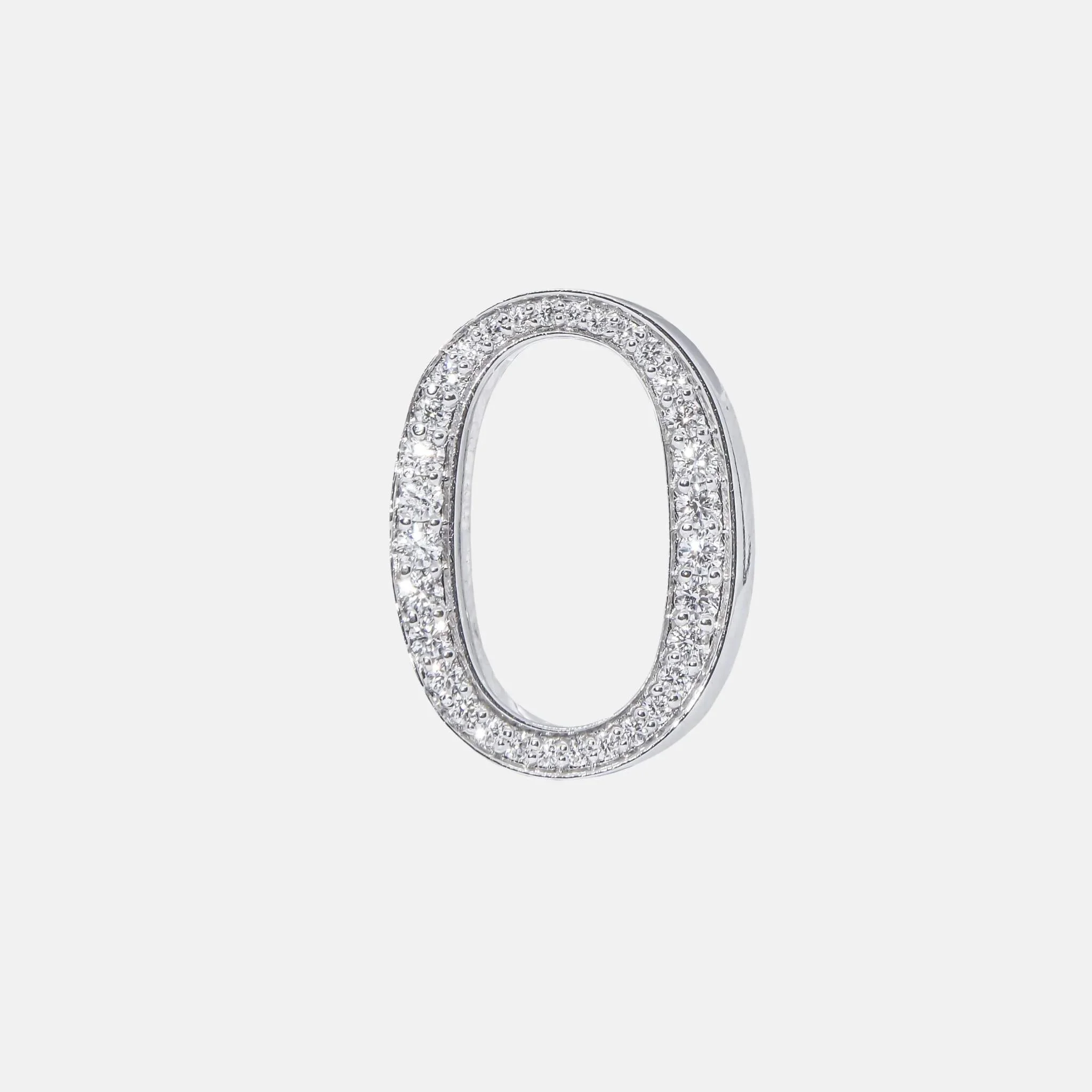 Alphabets Bag Bijoux with Natural Diamonds in White Gold - Image 16