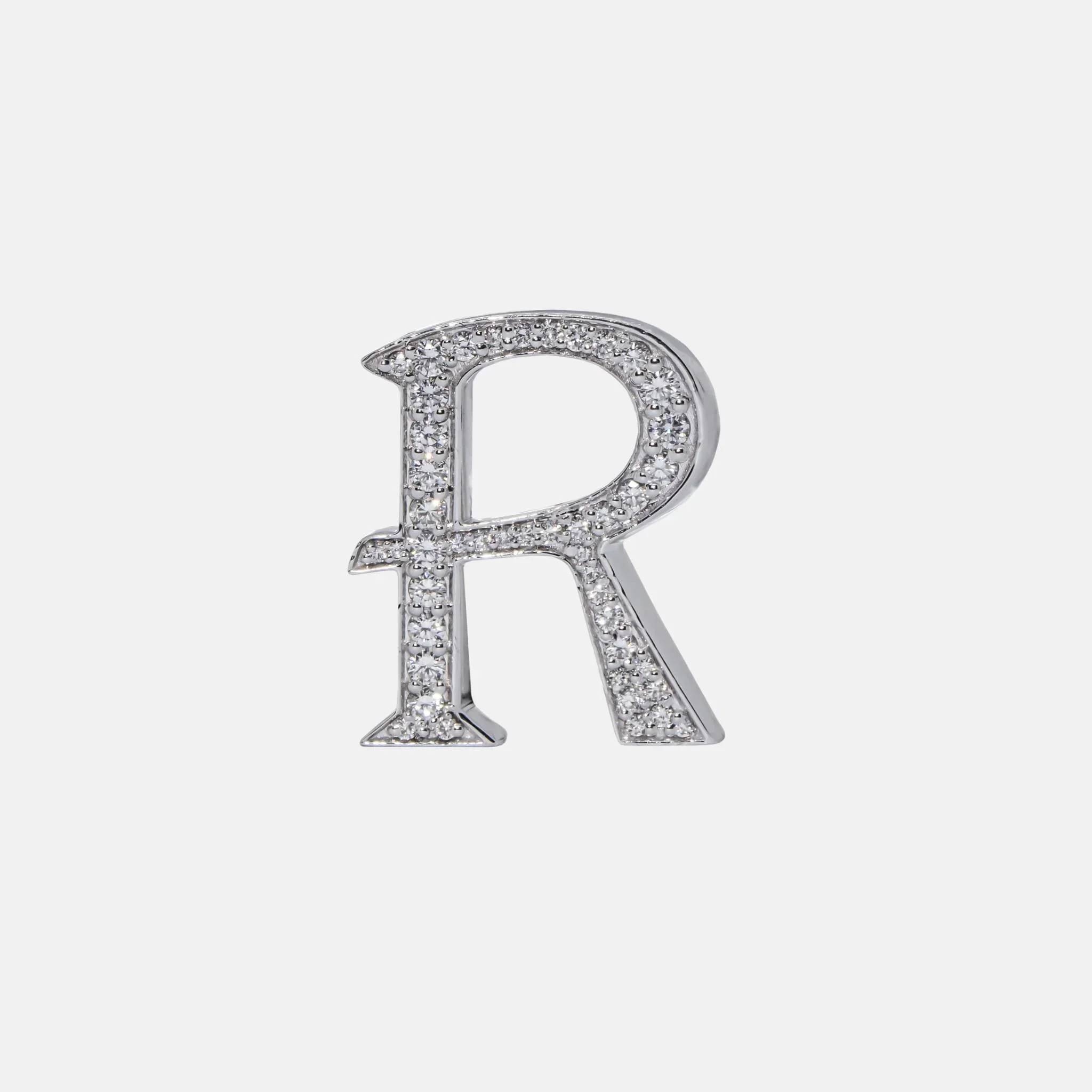 Alphabets Bag Bijoux with Natural Diamonds in White Gold - Image 19