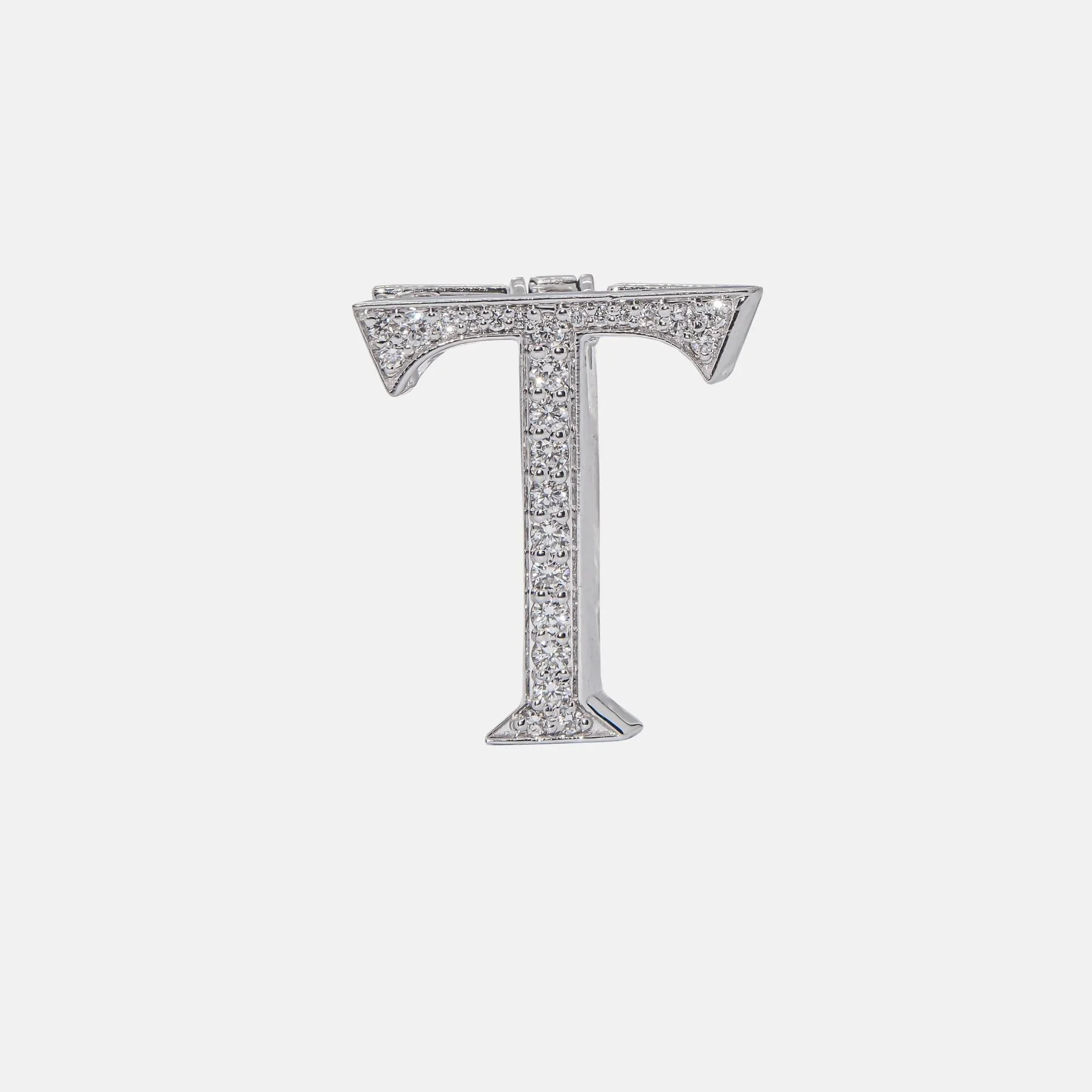 Alphabets Bag Bijoux with Natural Diamonds in White Gold - Image 21