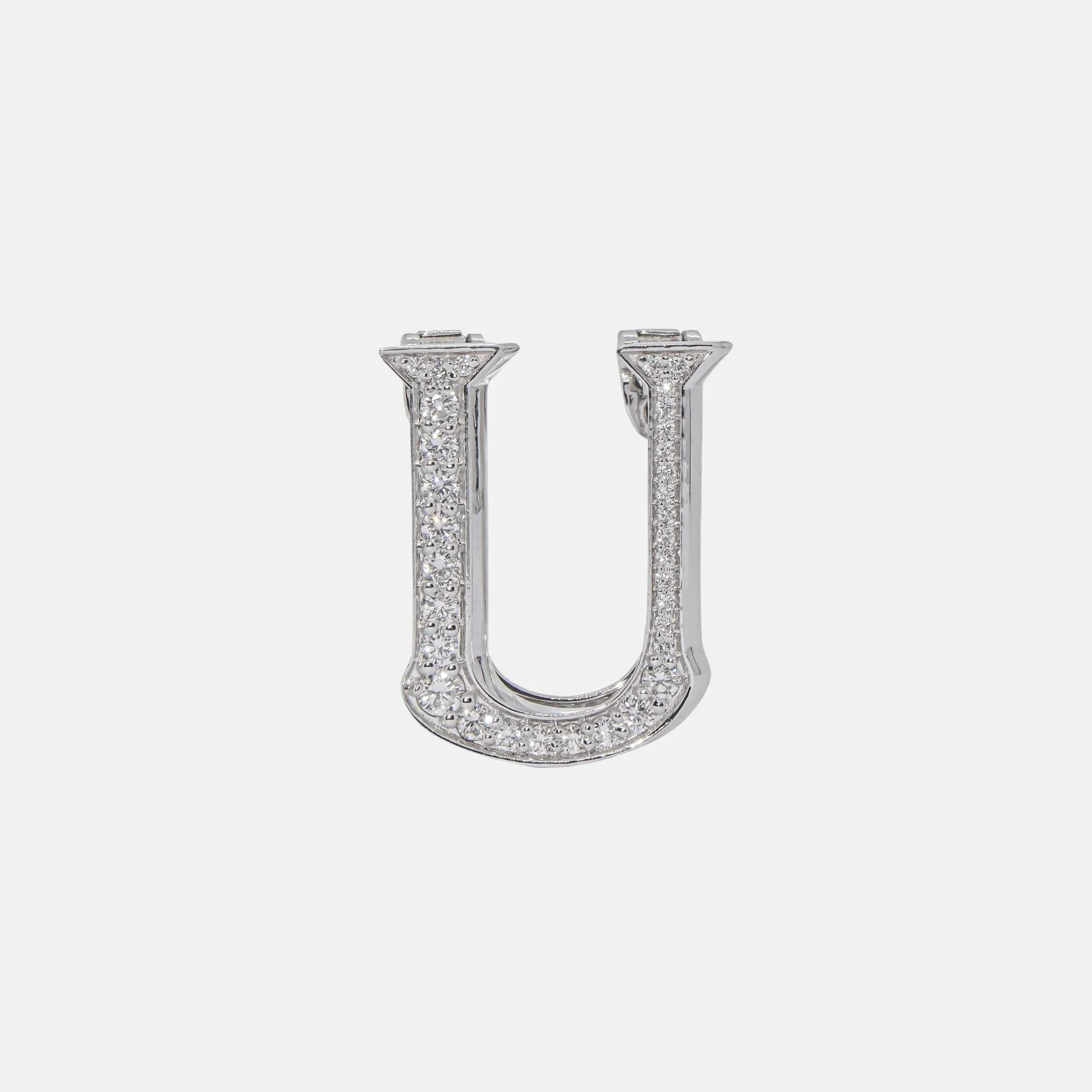 Alphabets Bag Bijoux with Natural Diamonds in White Gold - Image 22