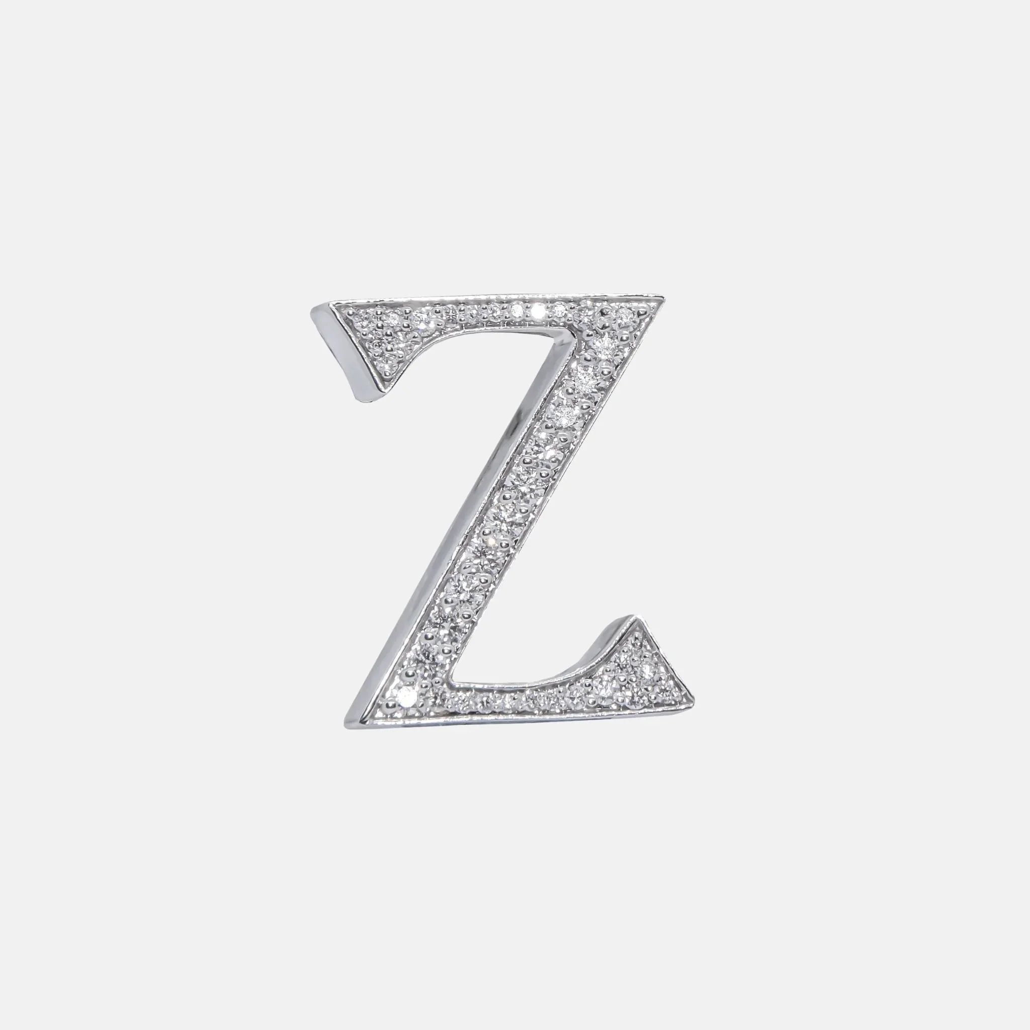 Alphabets Bag Bijoux with Natural Diamonds in White Gold - Image 27