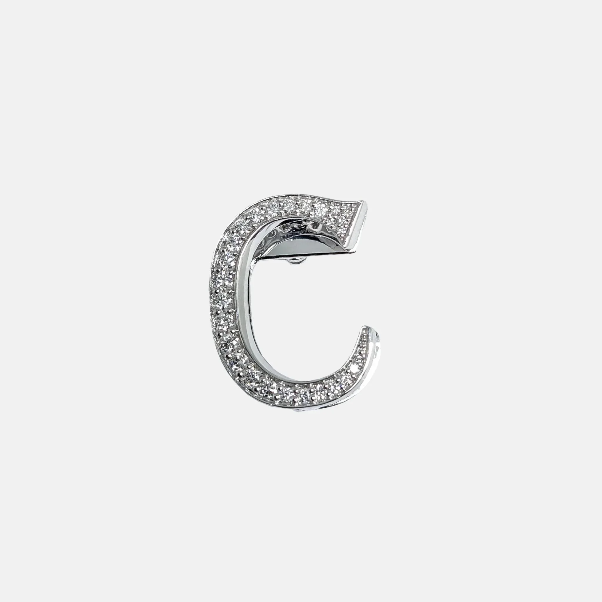 Alphabets Bag Bijoux with Natural Diamonds in White Gold - Image 4