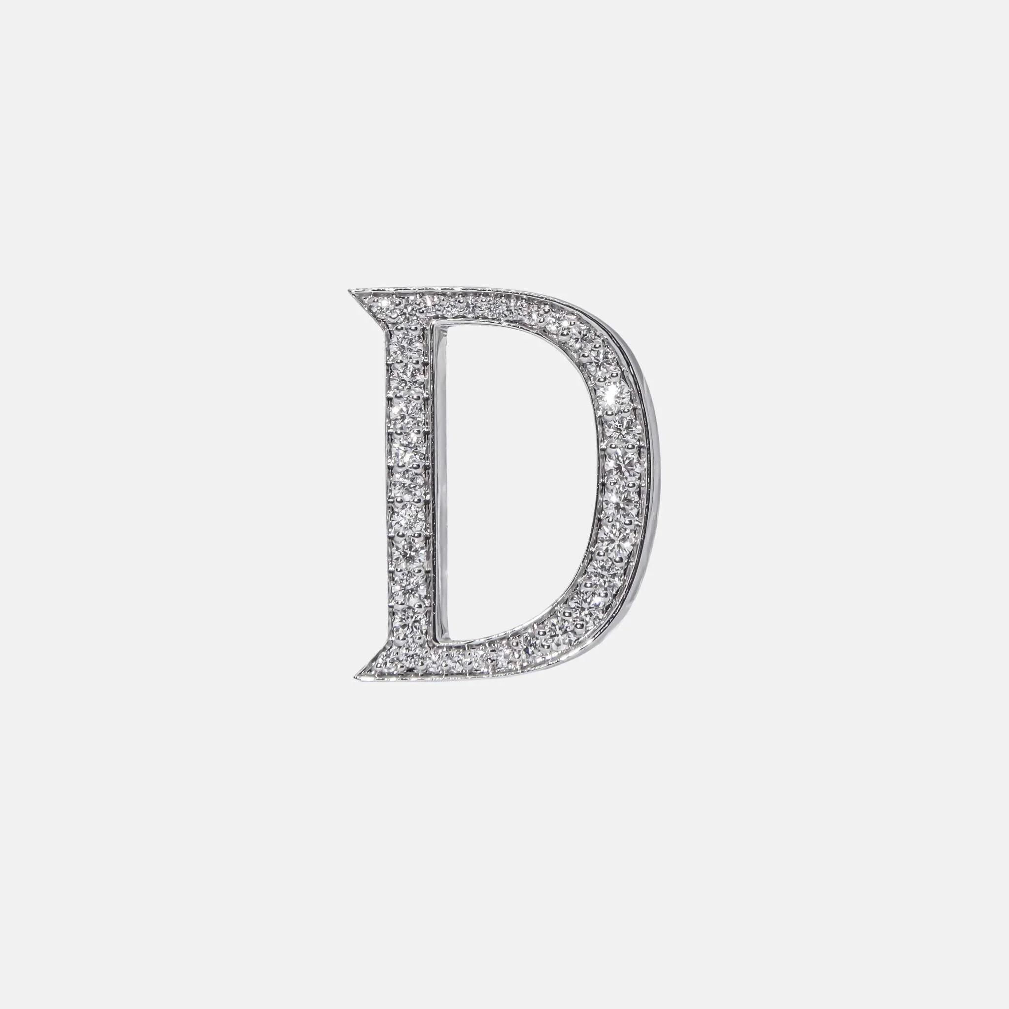 Alphabets Bag Bijoux with Natural Diamonds in White Gold - Image 5