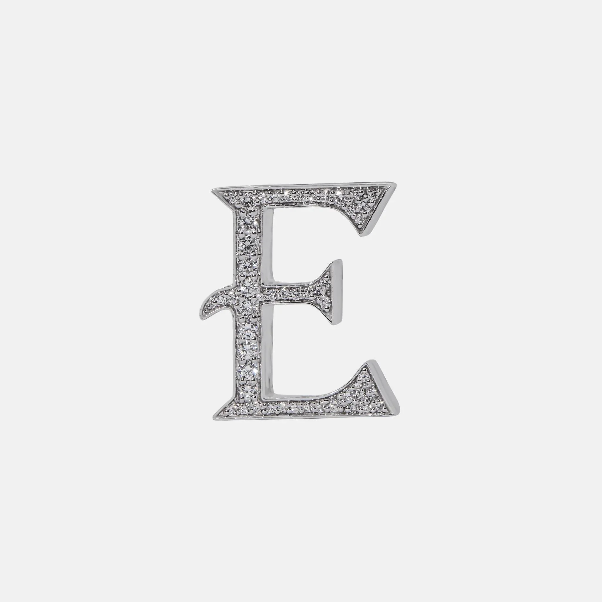 Alphabets Bag Bijoux with Natural Diamonds in White Gold - Image 6