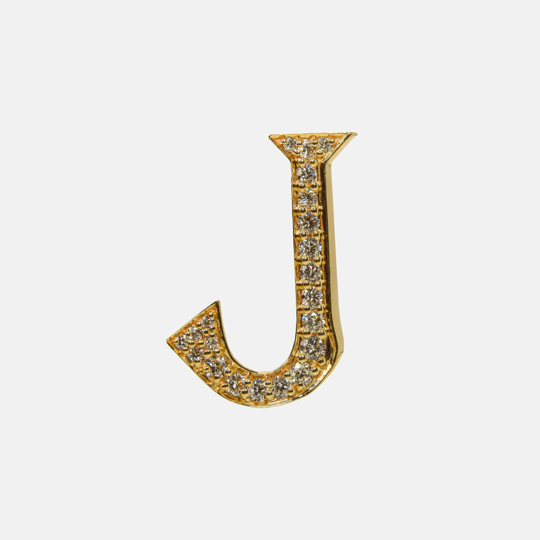 Alphabets Bag Bijoux with Natural Diamonds in Yellow Gold - Image 11
