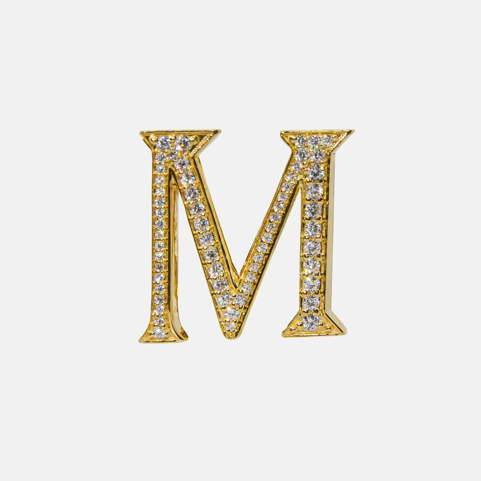 Alphabets Bag Bijoux with Natural Diamonds in Yellow Gold - Image 14