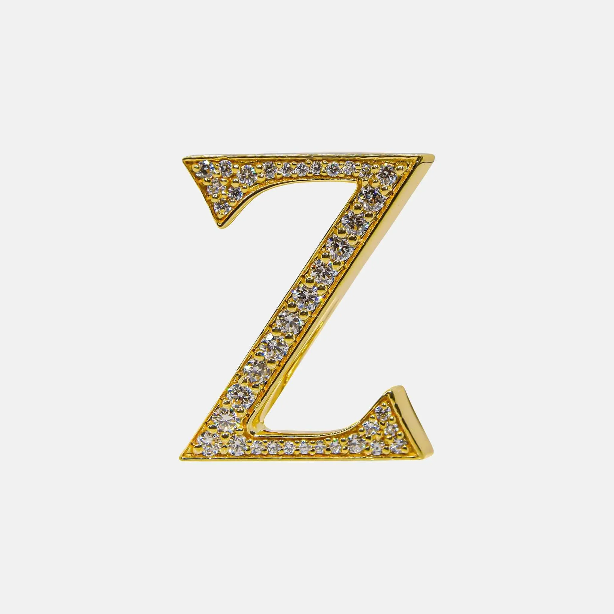 Alphabets Bag Bijoux with Natural Diamonds in Yellow Gold - Image 27