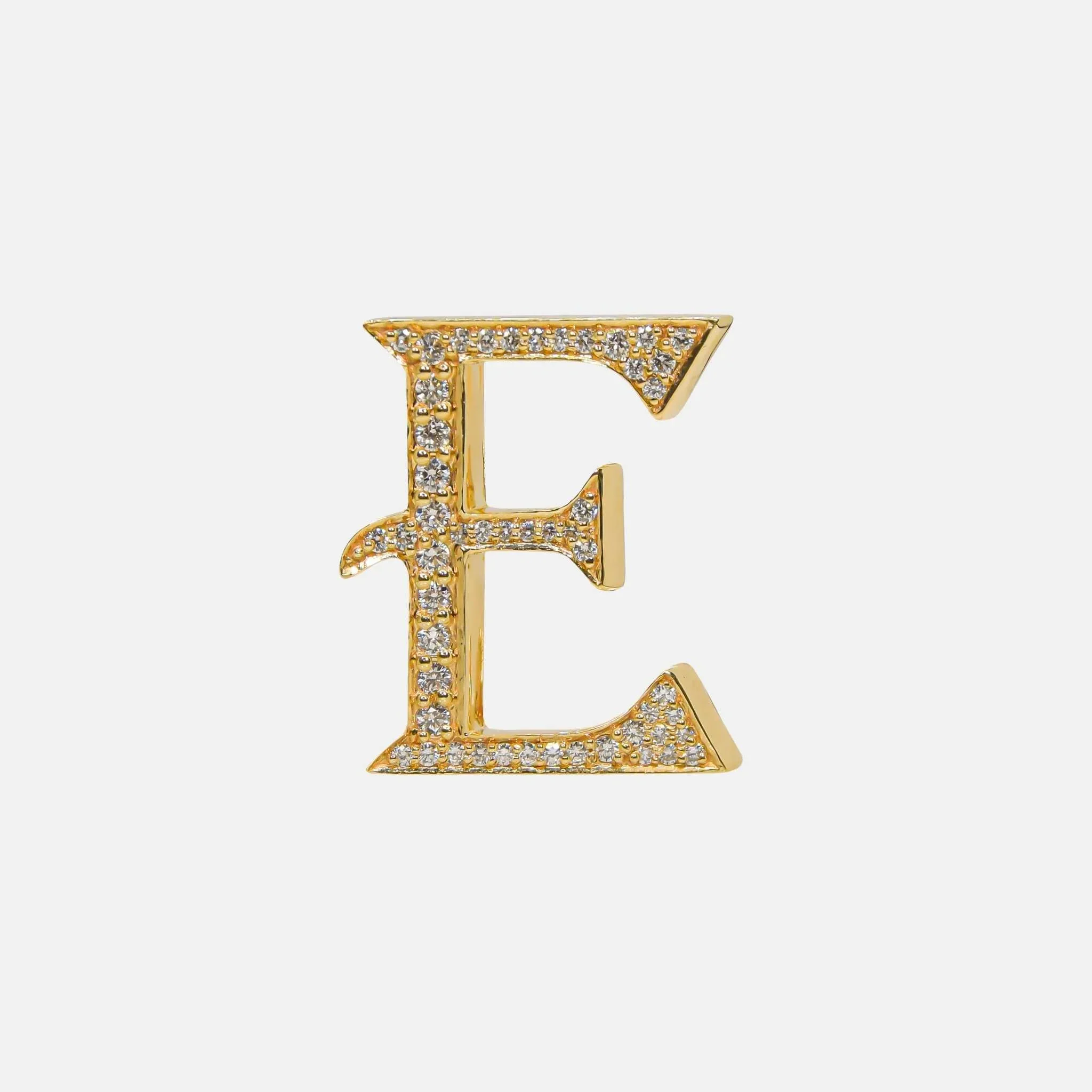 Alphabets Bag Bijoux with Natural Diamonds in Yellow Gold - Image 6