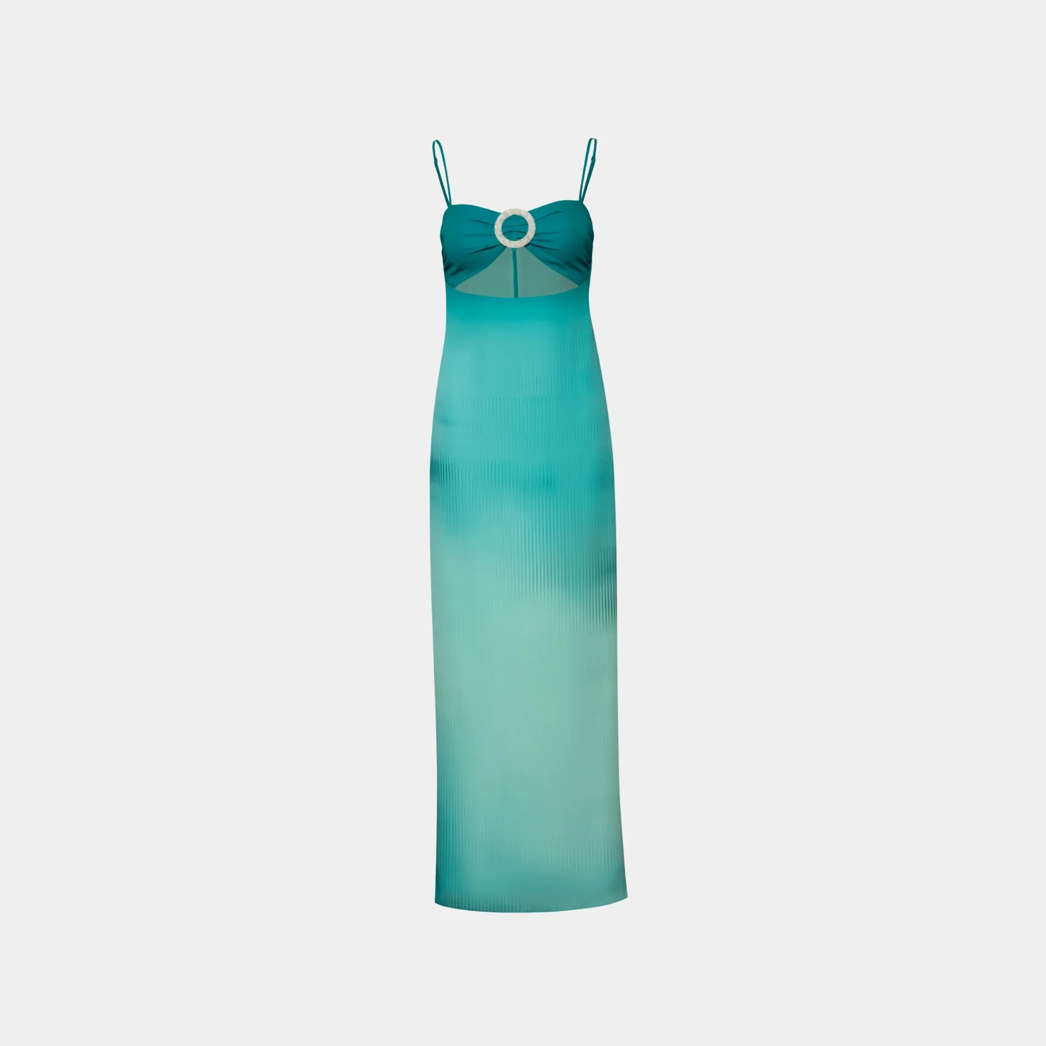 Aman Maxi Dress in Green Eden Chiffon