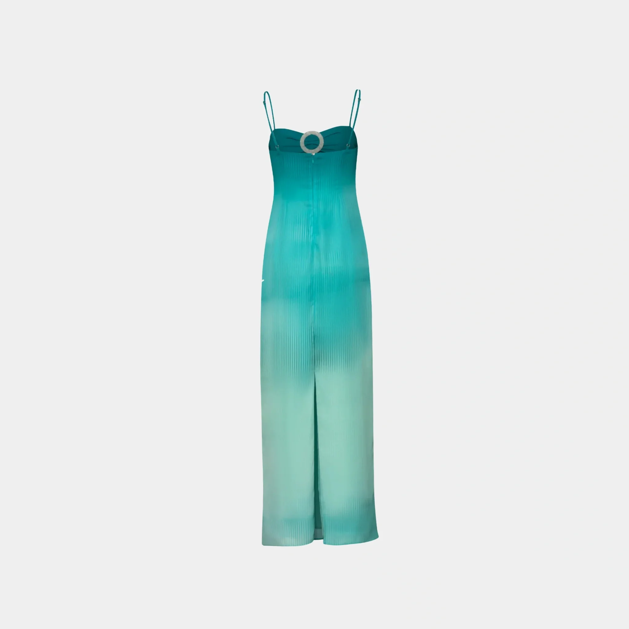 Aman Maxi Dress in Green Eden Chiffon - Image 2