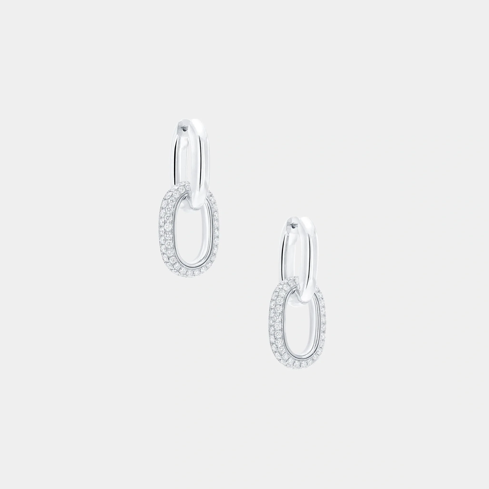 Be Be Together Diamond Earrings White Gold - Image 2