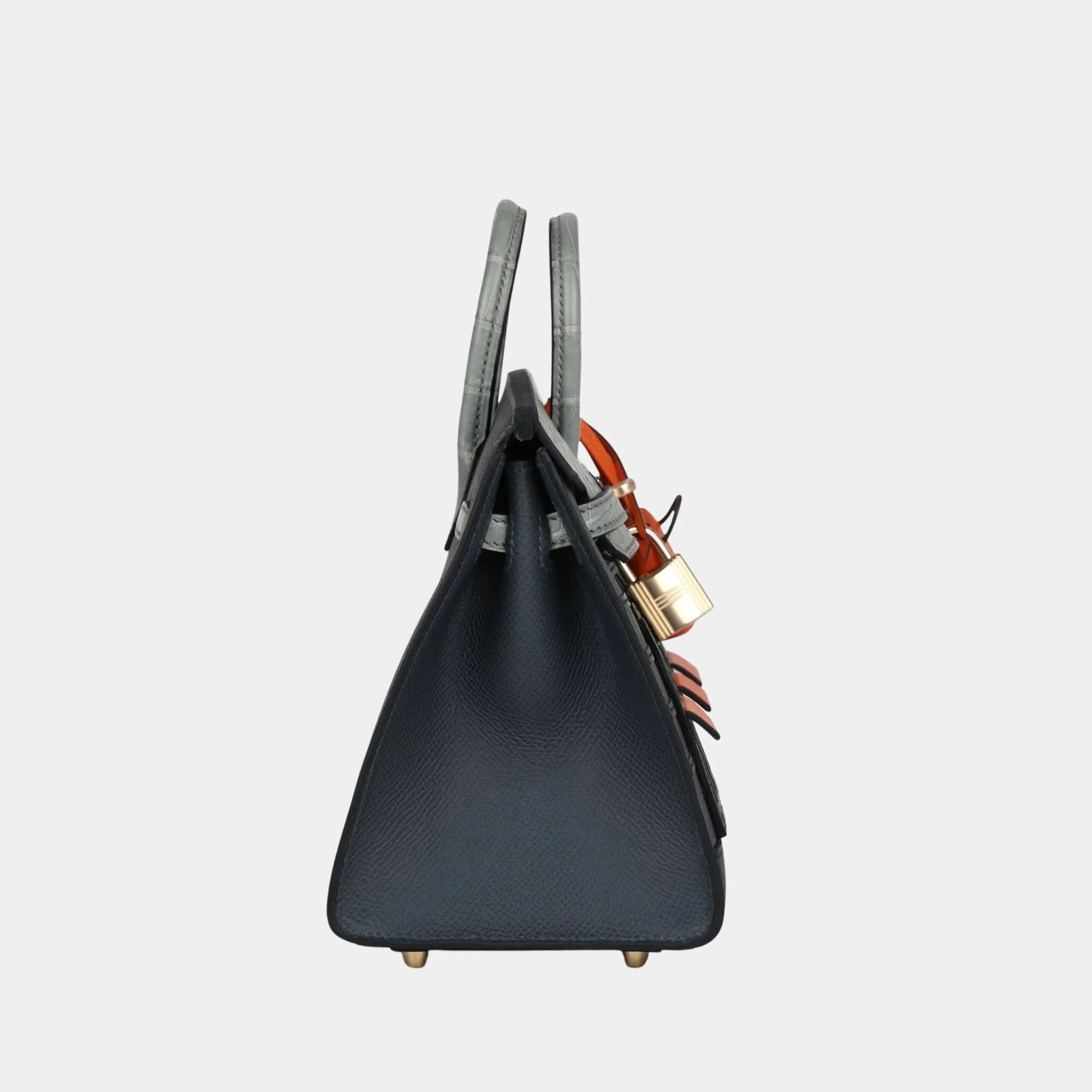 Birkin 20 Faubourg Rainy Days Gris Misty PBHW - Image 2