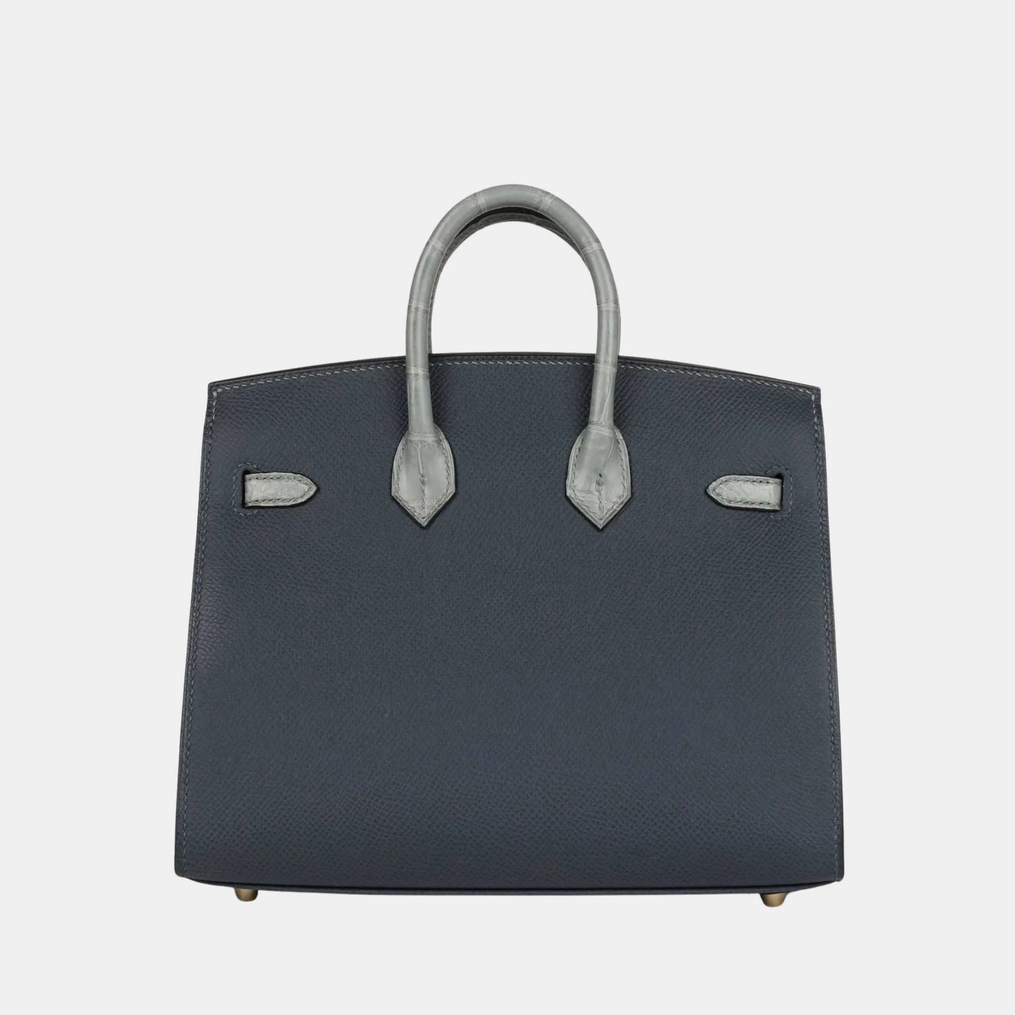 Birkin 20 Faubourg Rainy Days Gris Misty PBHW - Image 3