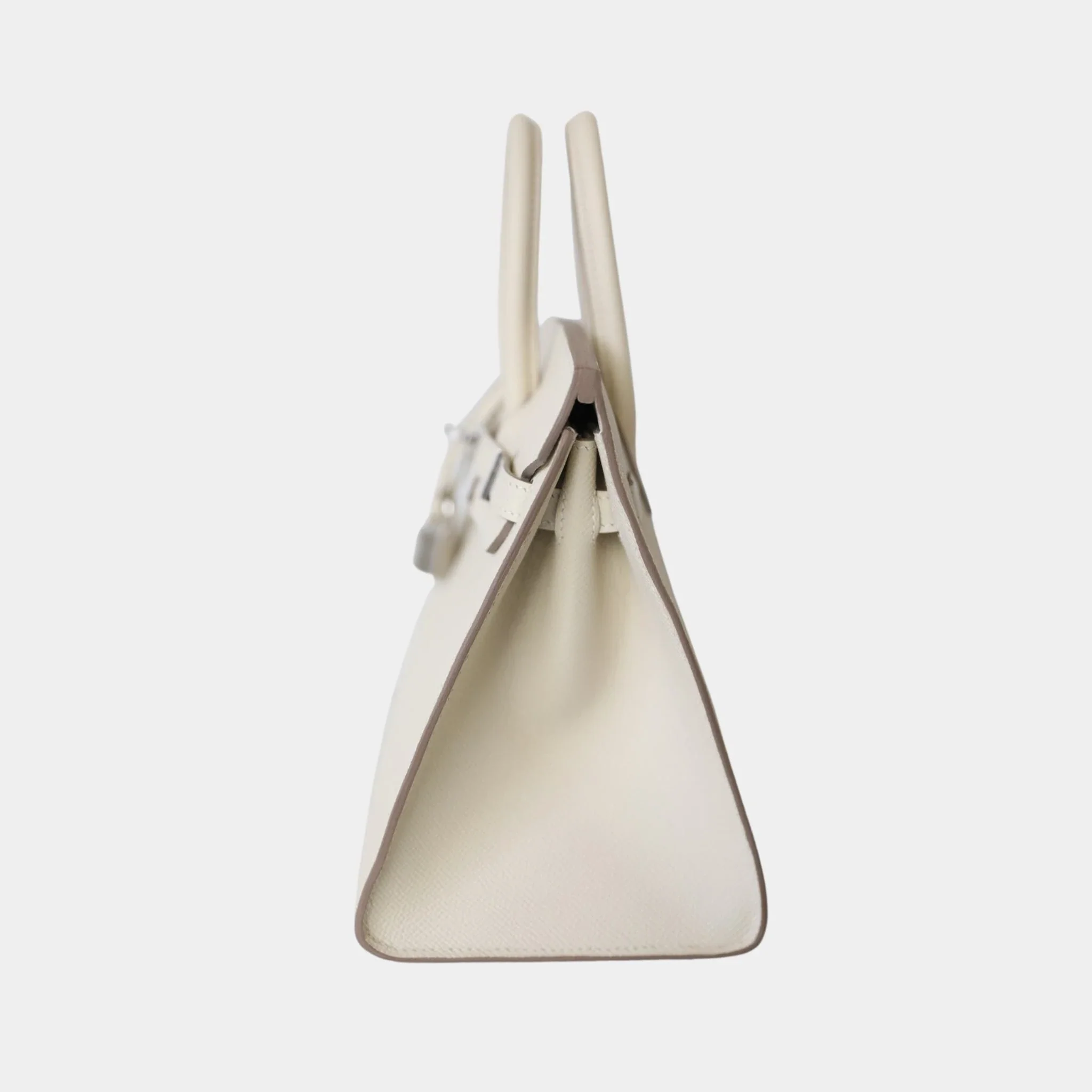 Birkin 25 Epsom Craie PHW - Image 3