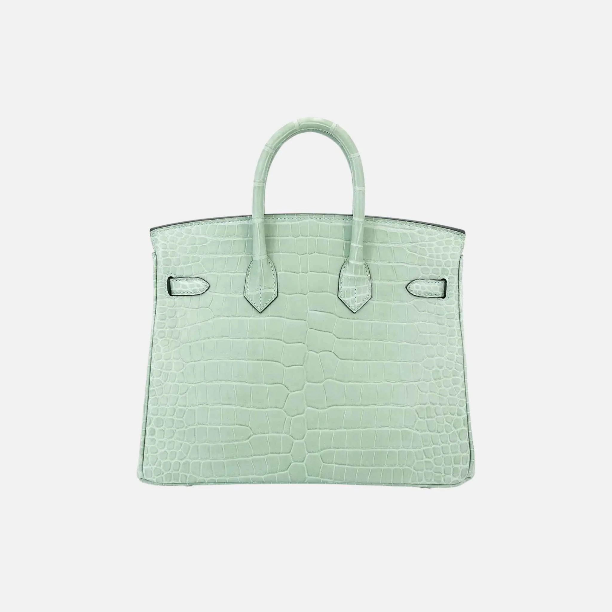 Birkin 25 Matte Porosus Crocodile Vert d’Eau GHW - Image 2
