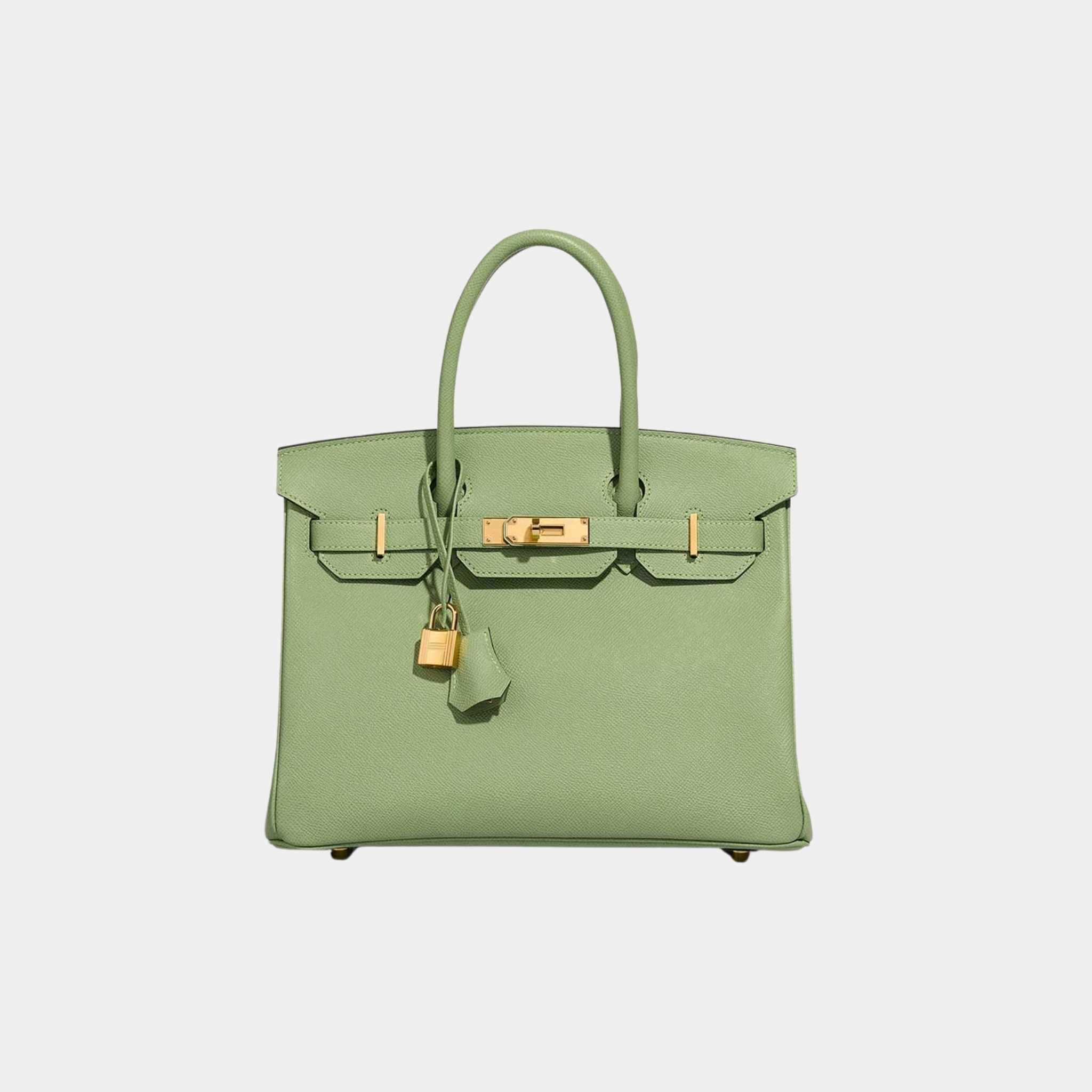 Birkin 30 Epsom Vert Criquet GHW