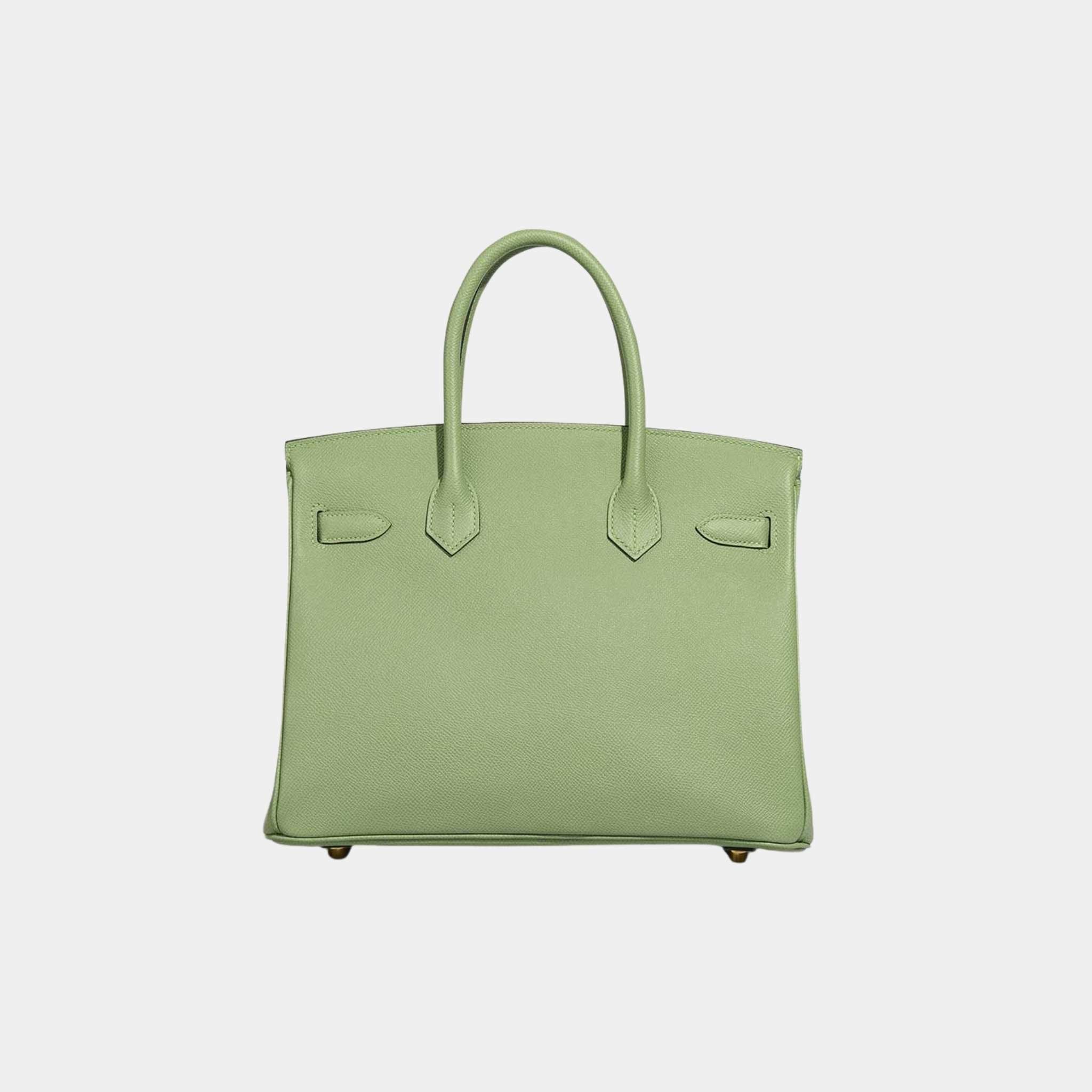 Birkin 30 Epsom Vert Criquet GHW - Image 2