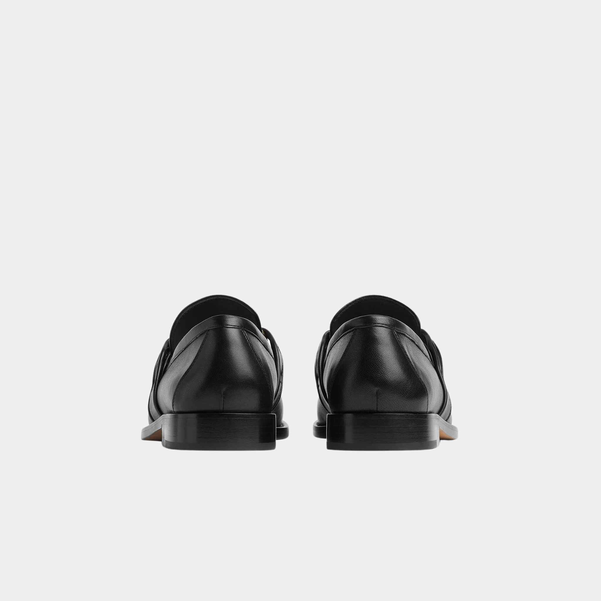 Astaire Loafer Soft Calfskin Metallic Knot Detail - Image 3
